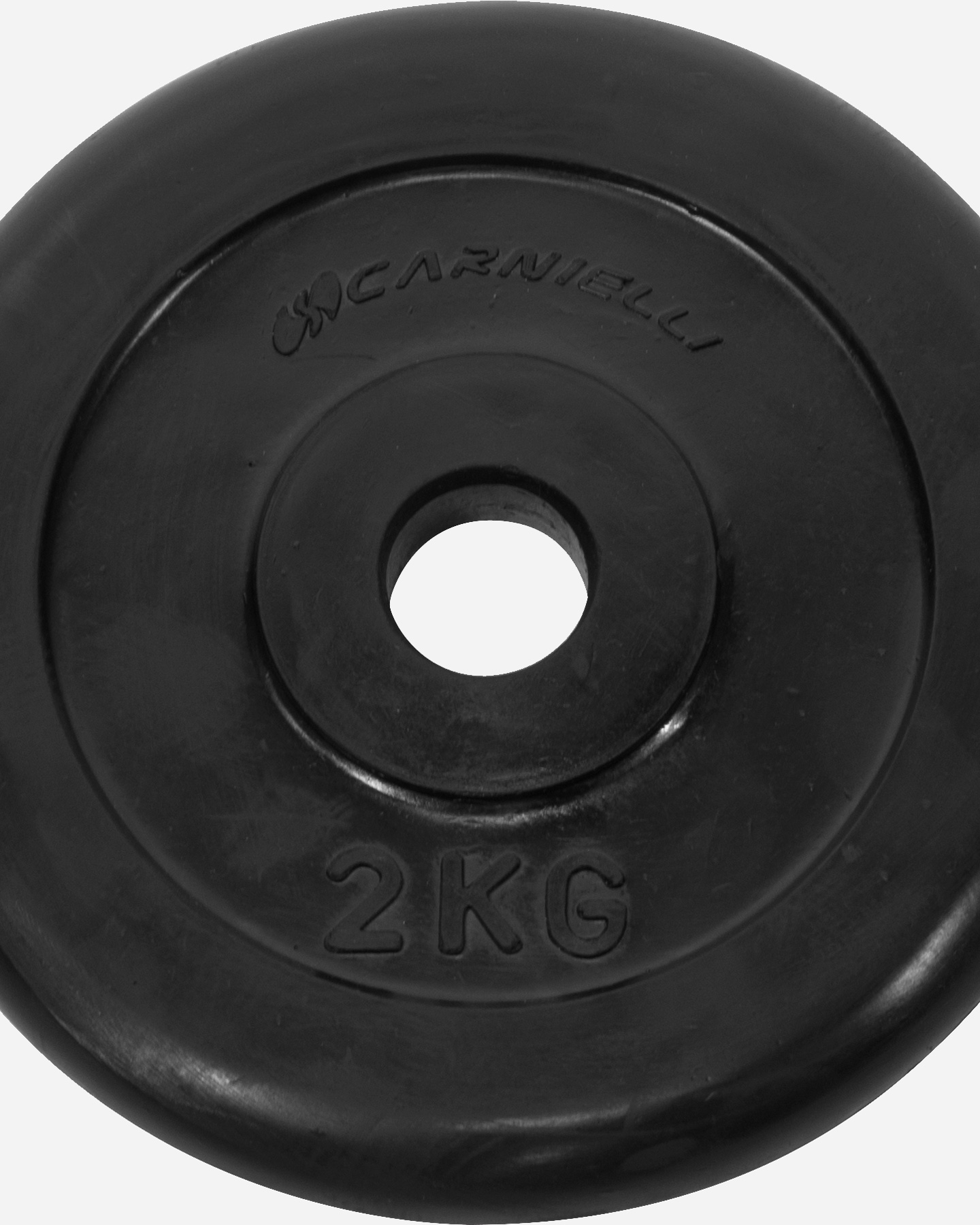Disco ghisa CARNIELLI DISCO GOMMATO 2 KG - Nero - 1 | Cisalfa Sport