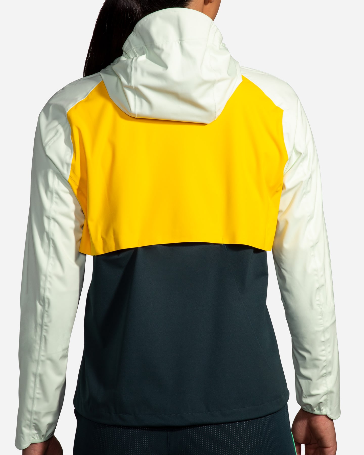 Giacca running BROOKS HIGH POINT WP W - Verde - 2 | Cisalfa Sport