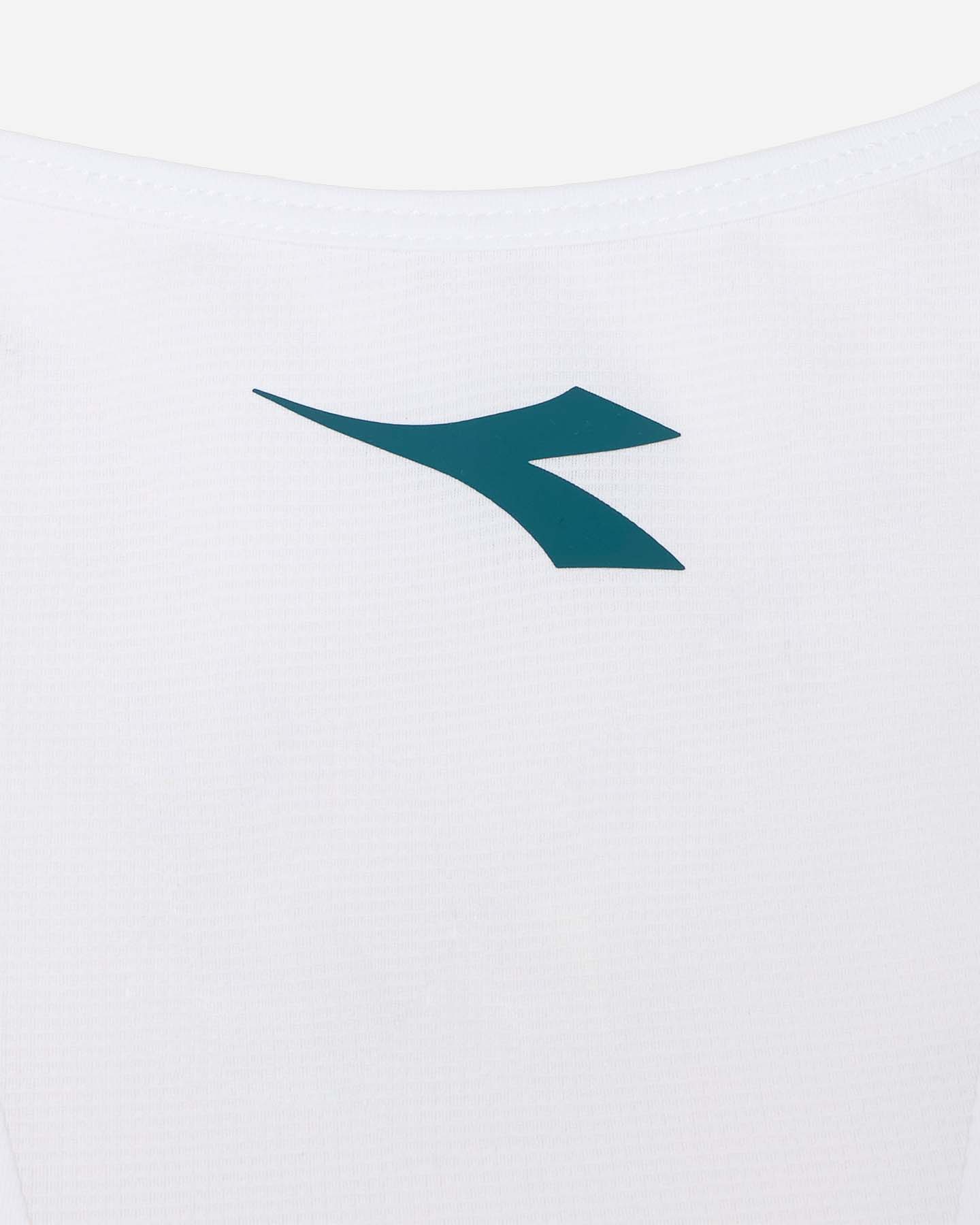 T-shirt tennis DIADORA TECH W - Bianco - 2 | Cisalfa Sport