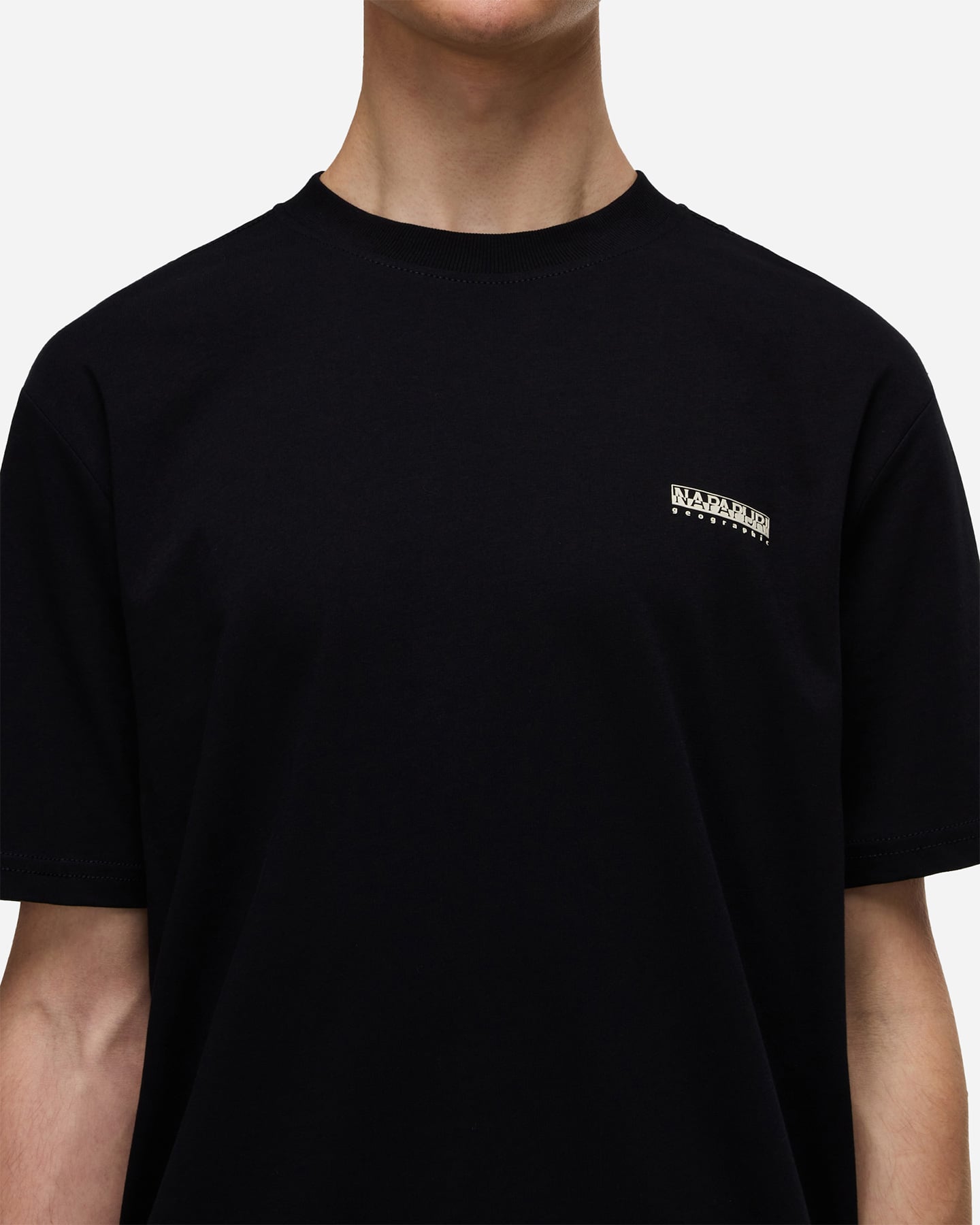 T-shirt NAPAPIJRI SMALL LOGO BOX M - Nero - 4 | Cisalfa Sport