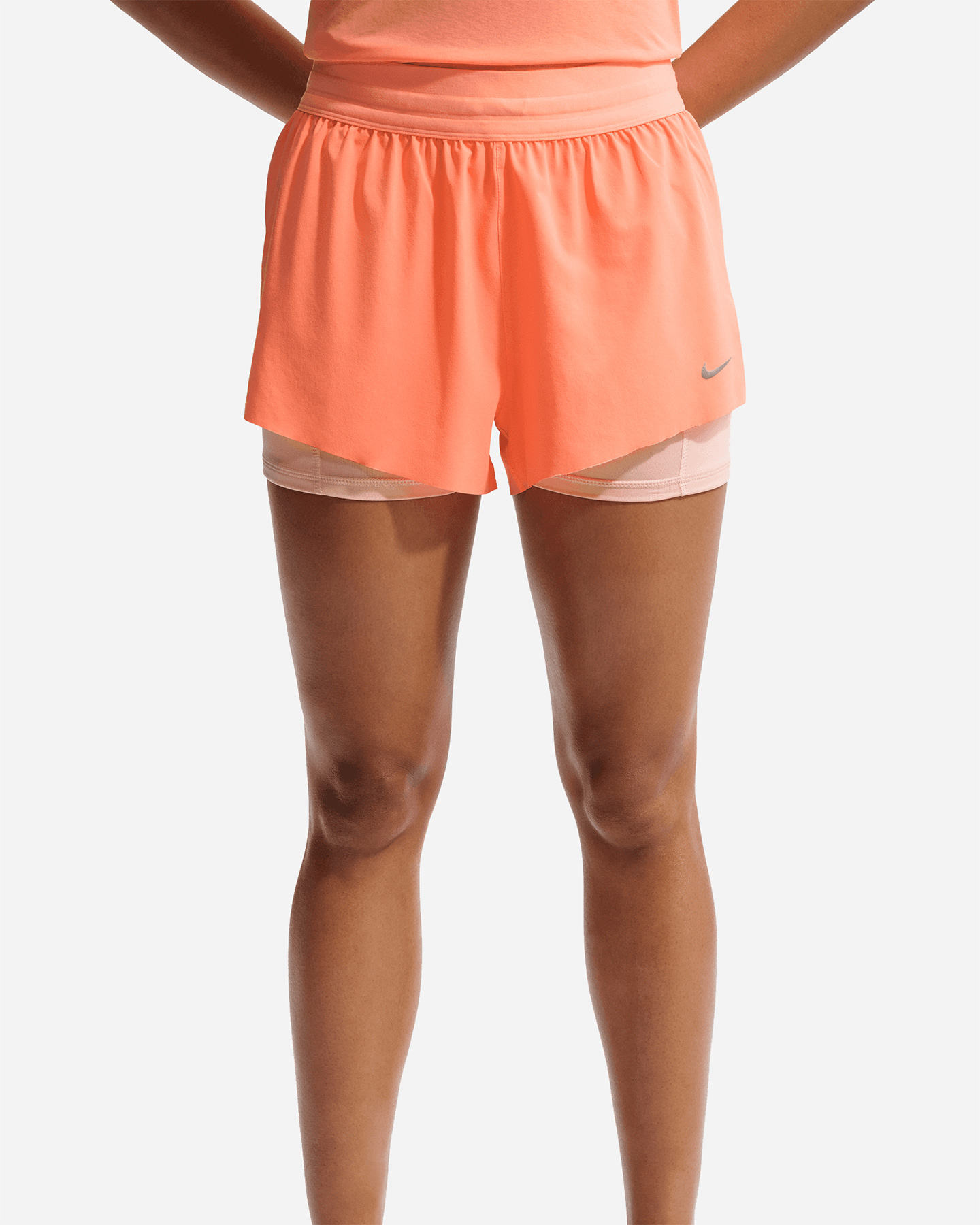 Short running NIKE SWIFT 2IN1 W - Arancione - 3 | Cisalfa Sport