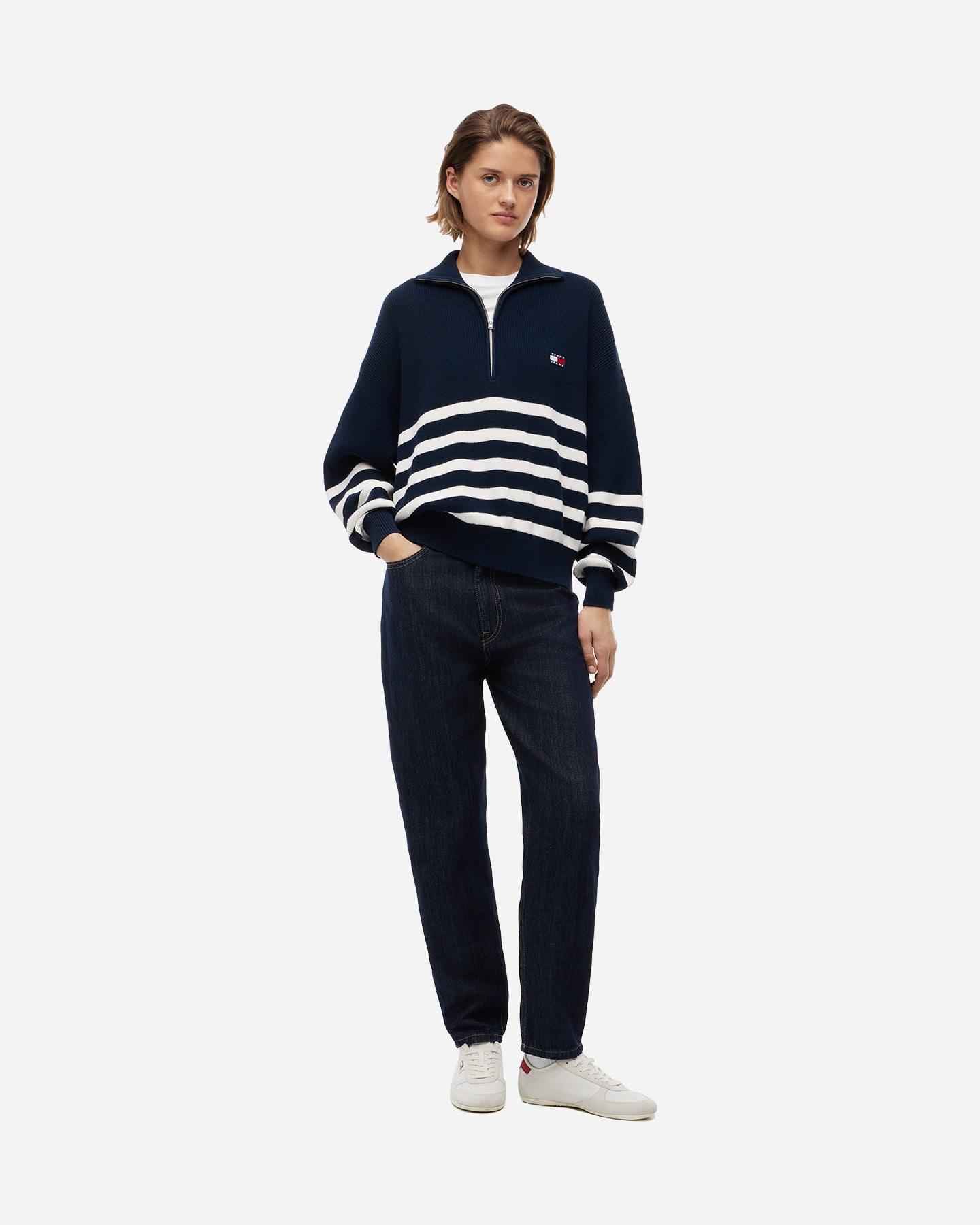 Maglione TOMMY HILFIGER STRIPE W - Blu - 2 | Cisalfa Sport