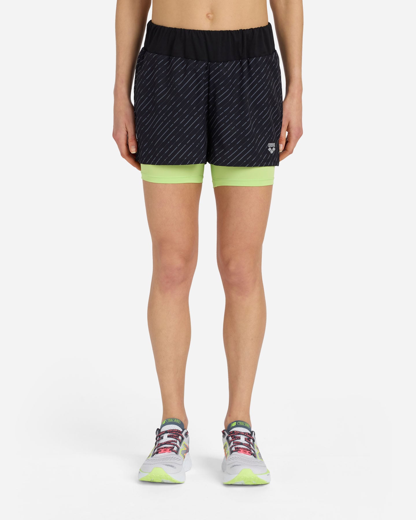 Short running ARENA ATHLETIC RUN W - Nero - 1 | Cisalfa Sport