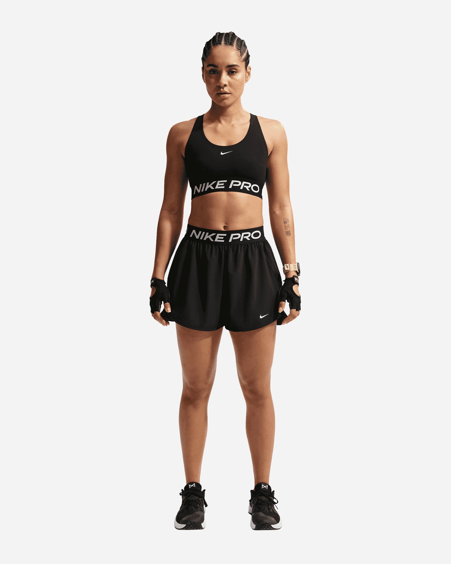 Short training NIKE PRO 2IN1 LOGO W - Nero - 1 | Cisalfa Sport