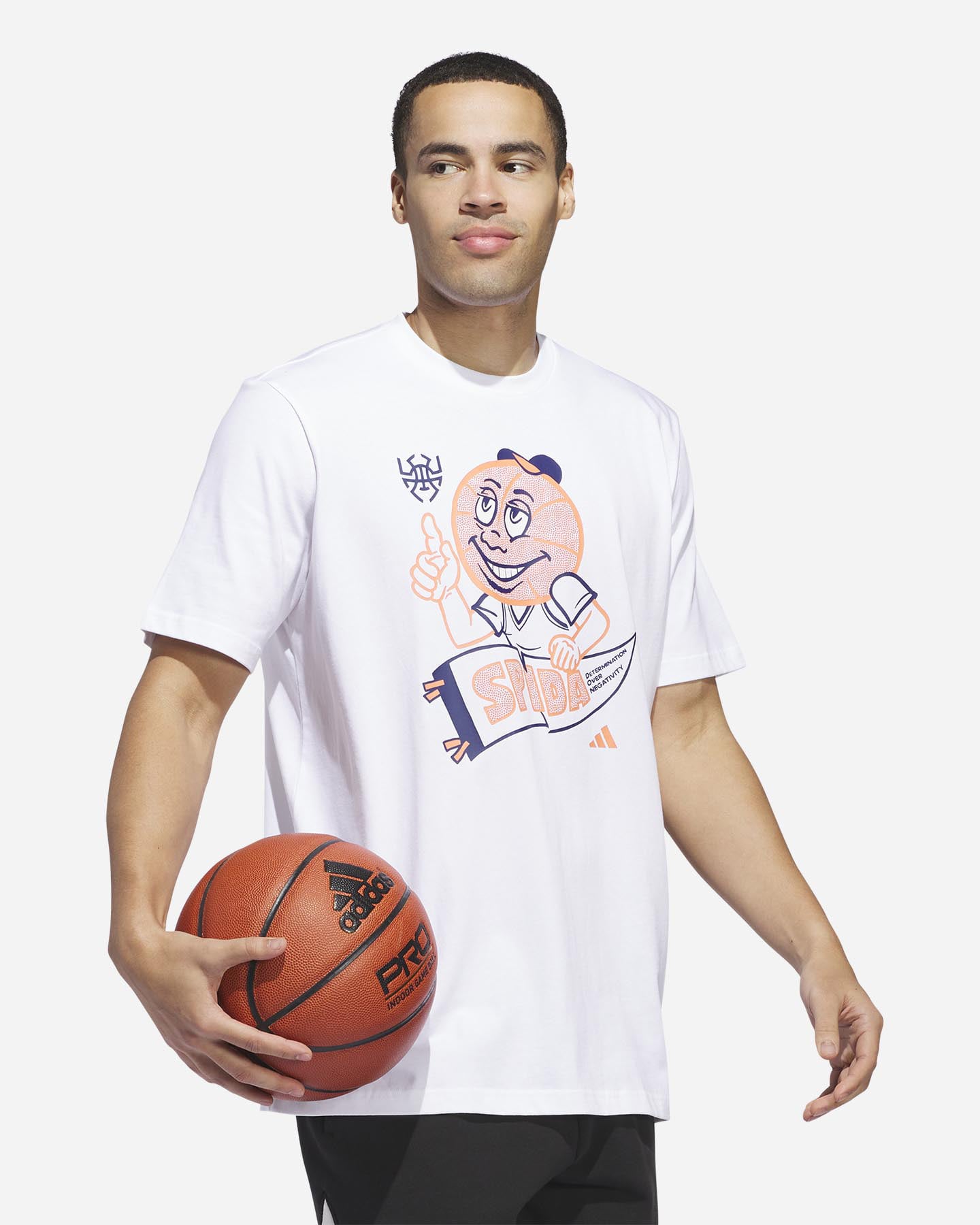 Maglia basket ADIDAS DON GFX M - Bianco - 3 | Cisalfa Sport