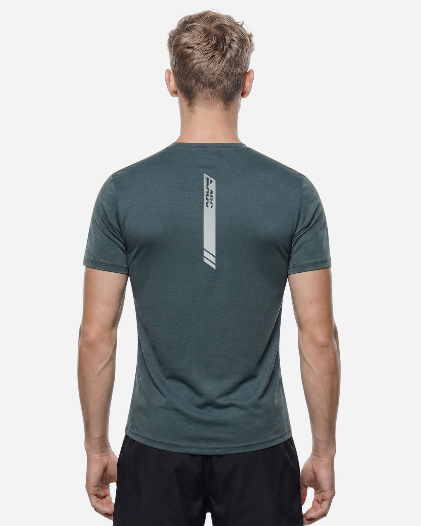 T-shirt running ABC ESSENTIAL M - Verde - 3 | Cisalfa Sport