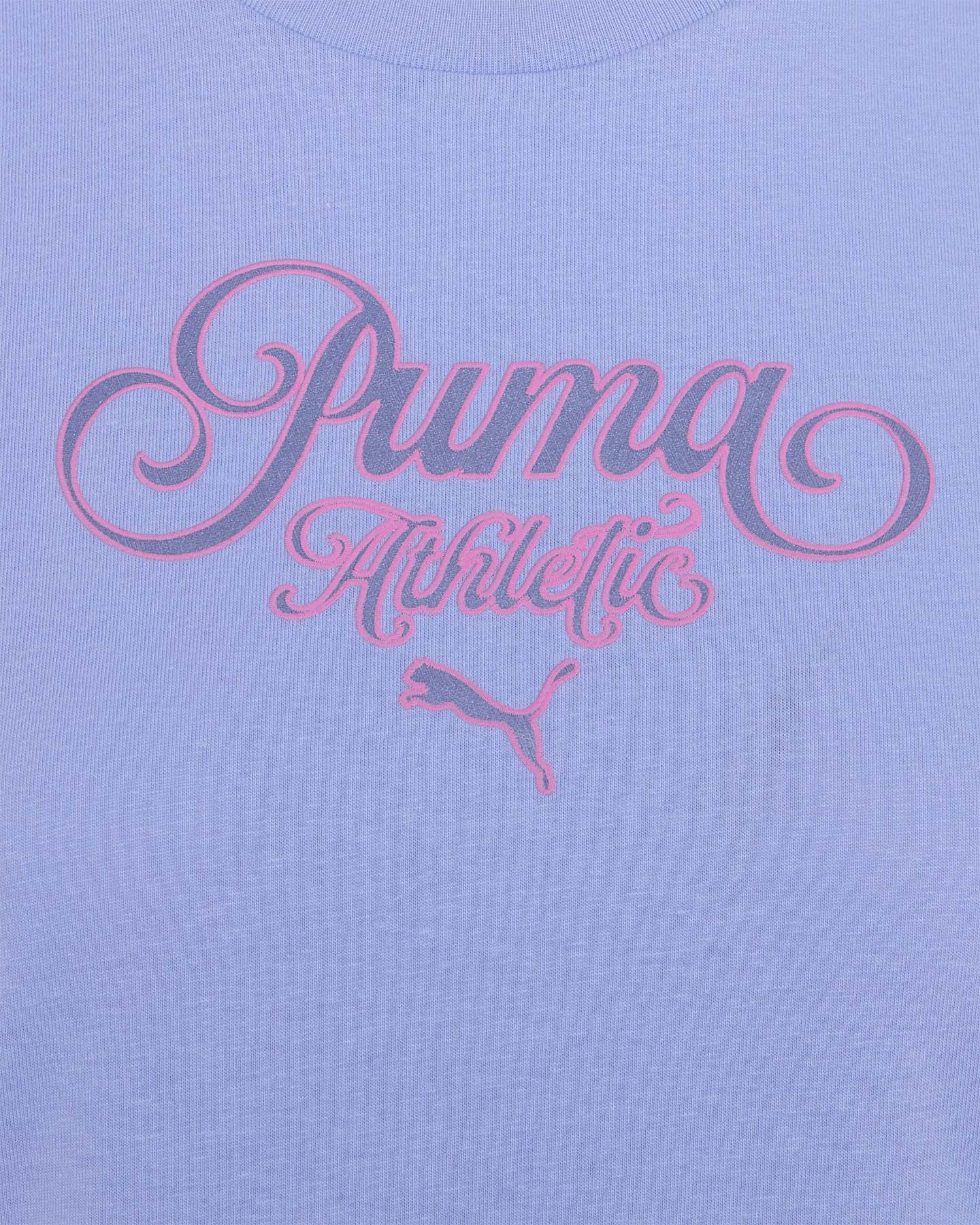 T-shirt PUMA BASIC W - Lilla - 2 | Cisalfa Sport