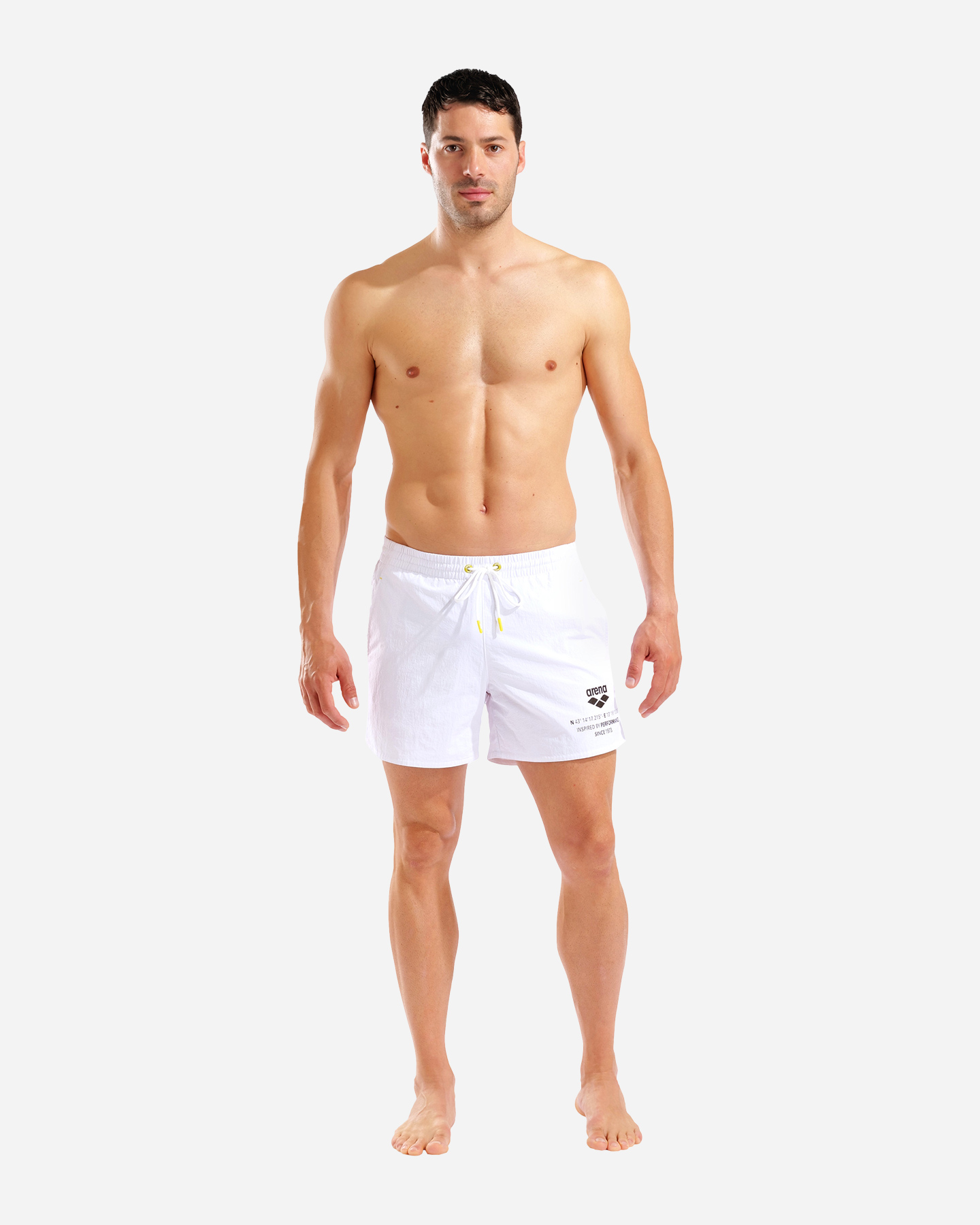 Boxer mare ARENA GRAPHIC M - Bianco - 4 | Cisalfa Sport