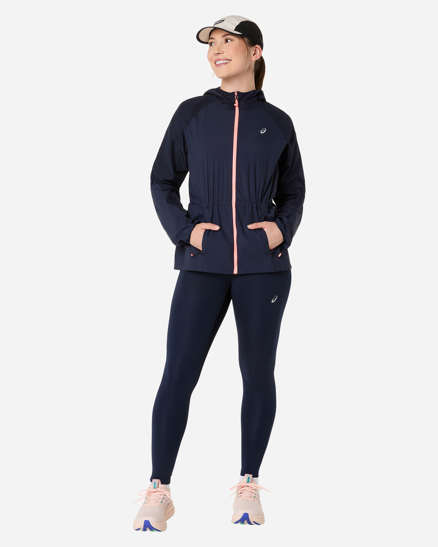 Giacca running ASICS ROAD PACKABLE W - Blu - 3 | Cisalfa Sport