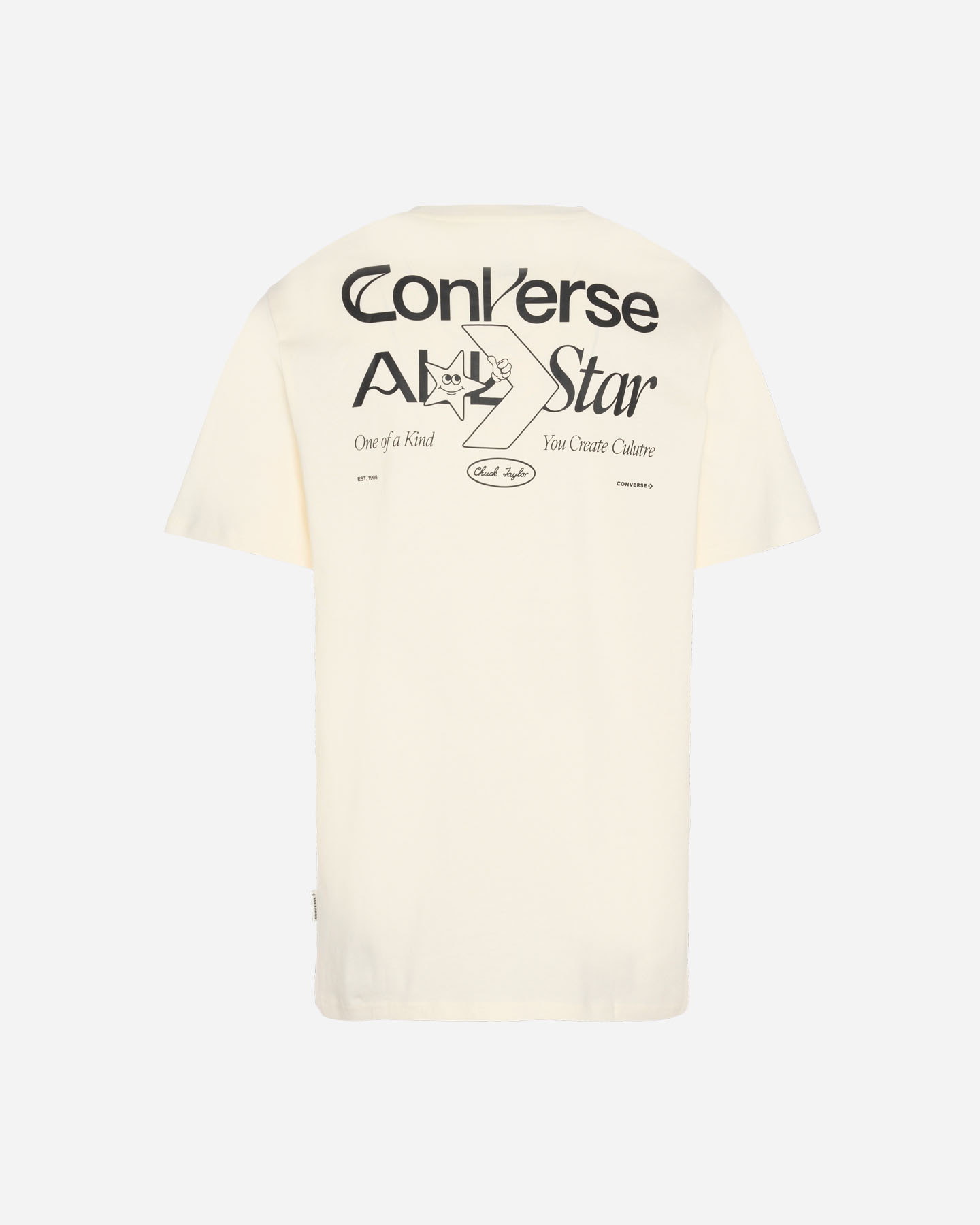 T-shirt CONVERSE BACK LOGO GRAPHIC M - Beige - 1 | Cisalfa Sport