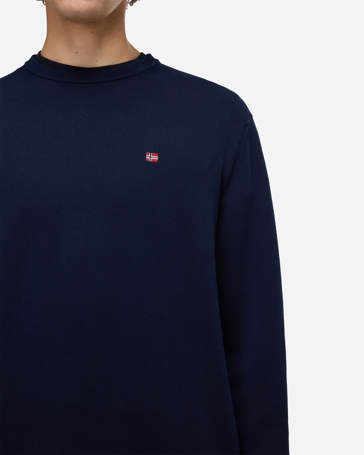 Maglione NAPAPIJRI SMALL LOGO M - Blu - 4 | Cisalfa Sport