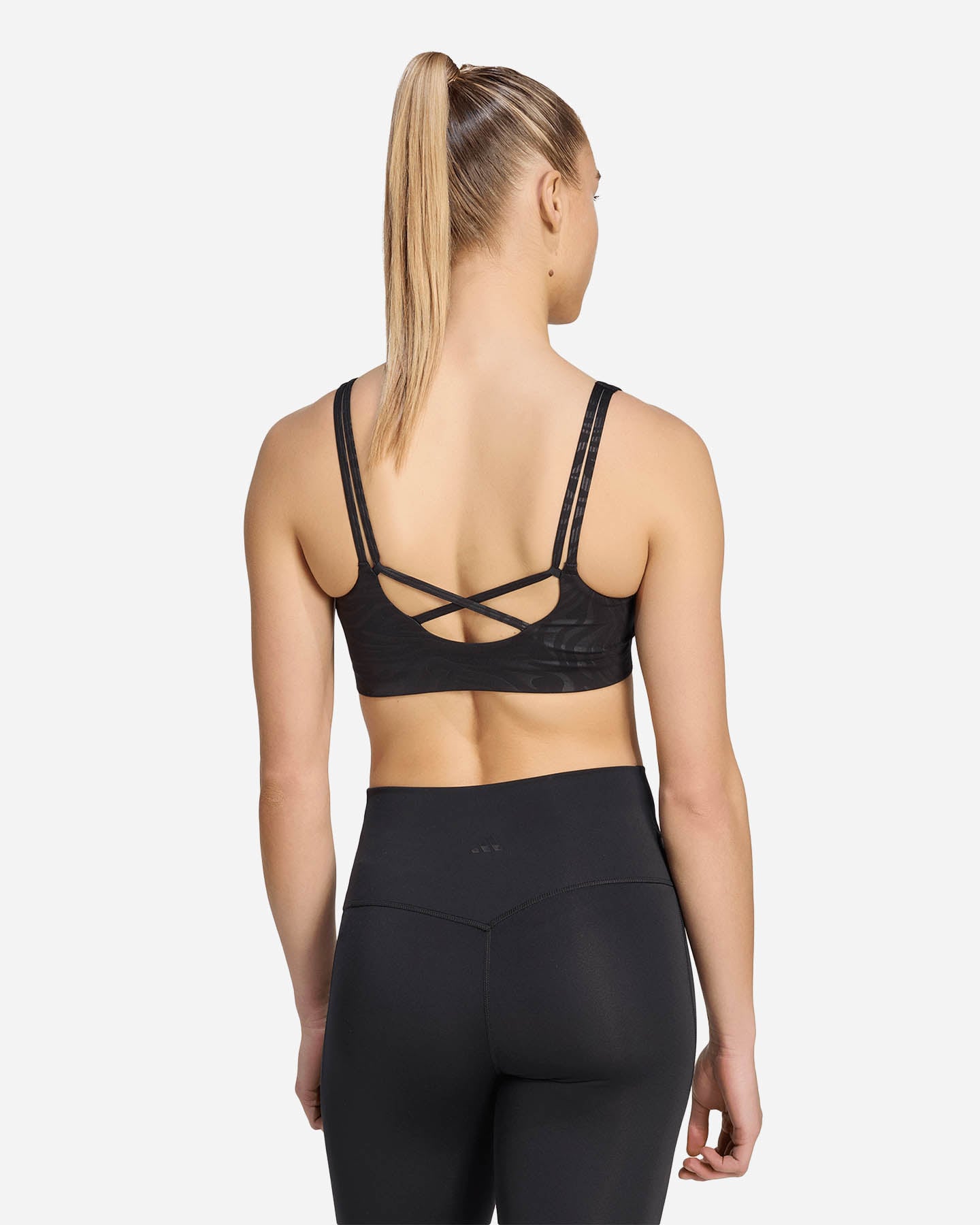 Bra training ADIDAS ALL ME ESSENTIAL GRAPHIC W - Nero - 4 | Cisalfa Sport