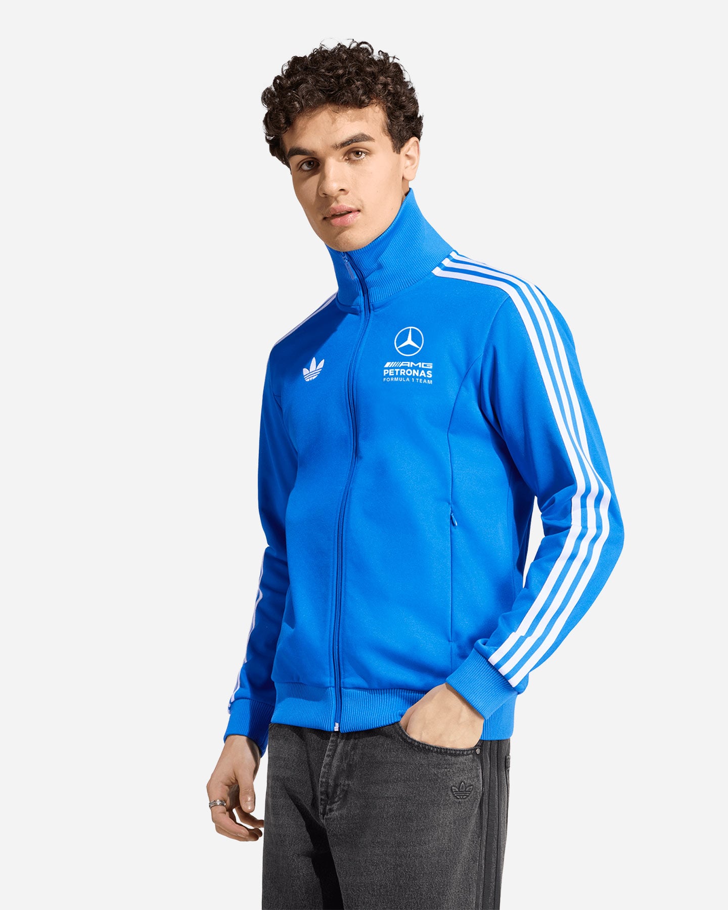 Felpa ADIDAS ORIGINALS MERCEDES 3STRIPES M - Blu - 1 | Cisalfa Sport
