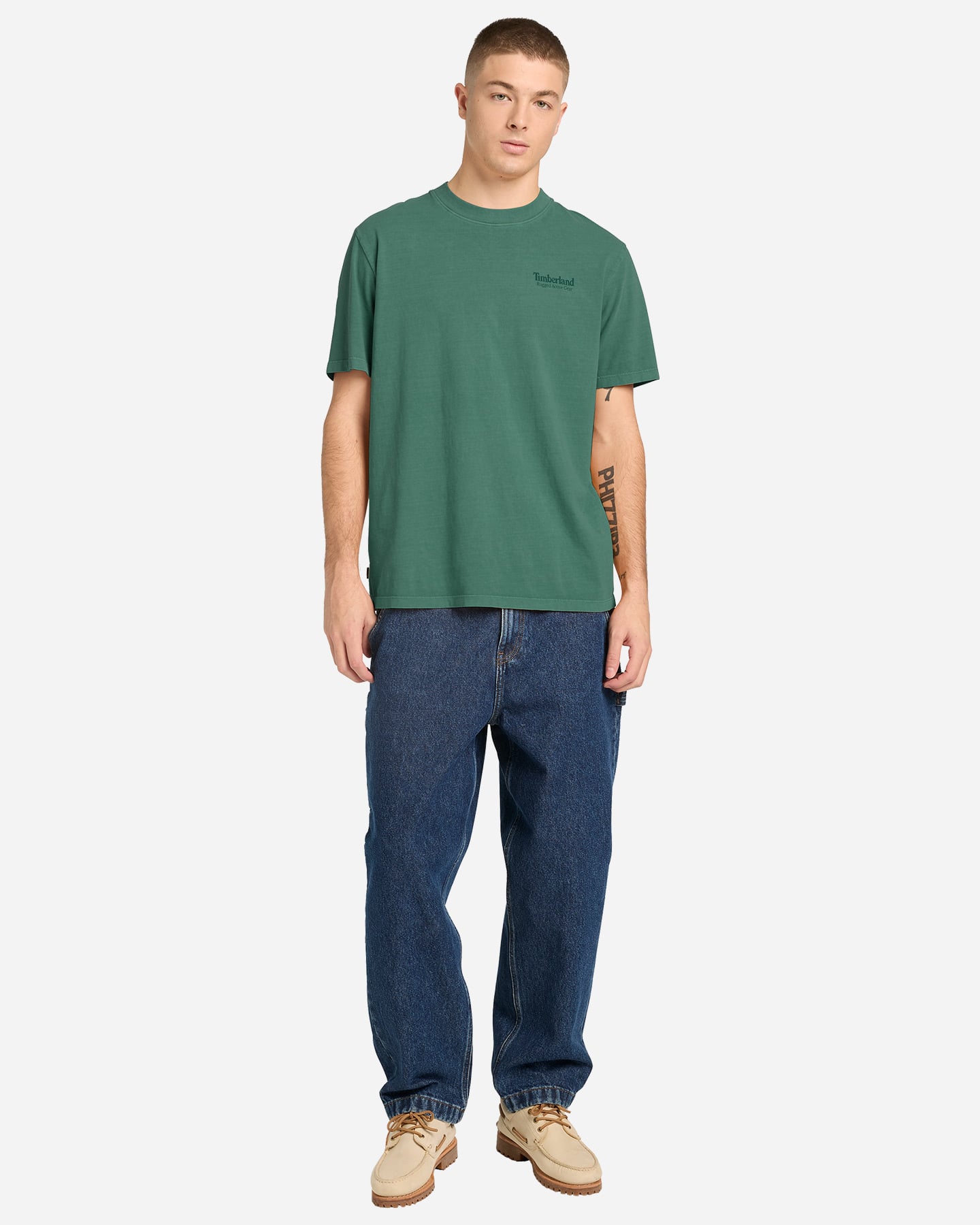 T-shirt TIMBERLAND RUGGED ACTIVE GEAR BACK GRAPHIC M - Verde - 3 | Cisalfa Sport
