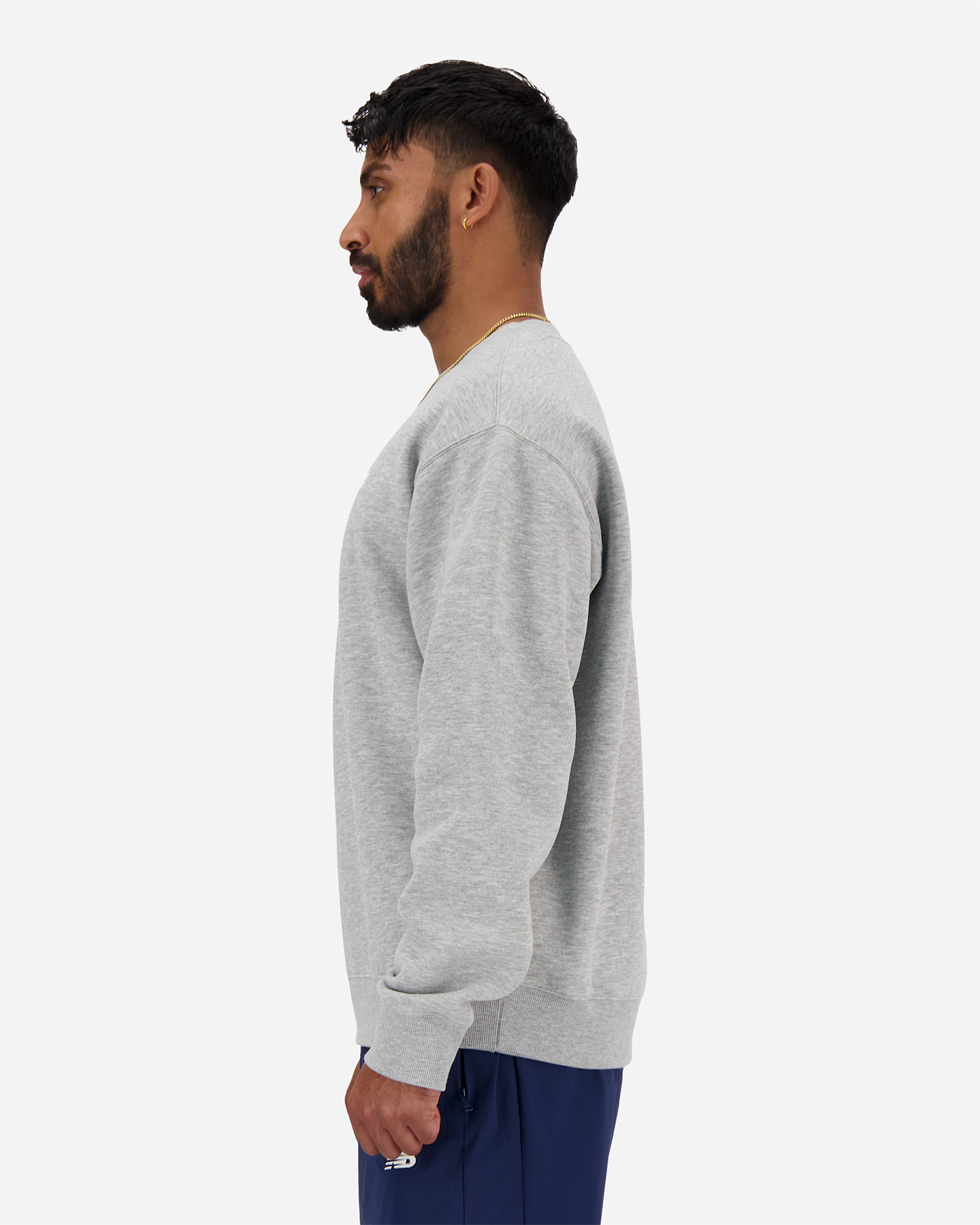 Felpa NEW BALANCE FLC SMALL LOGO SPORT ESSENTIAL M - Grigio - 1 | Cisalfa Sport