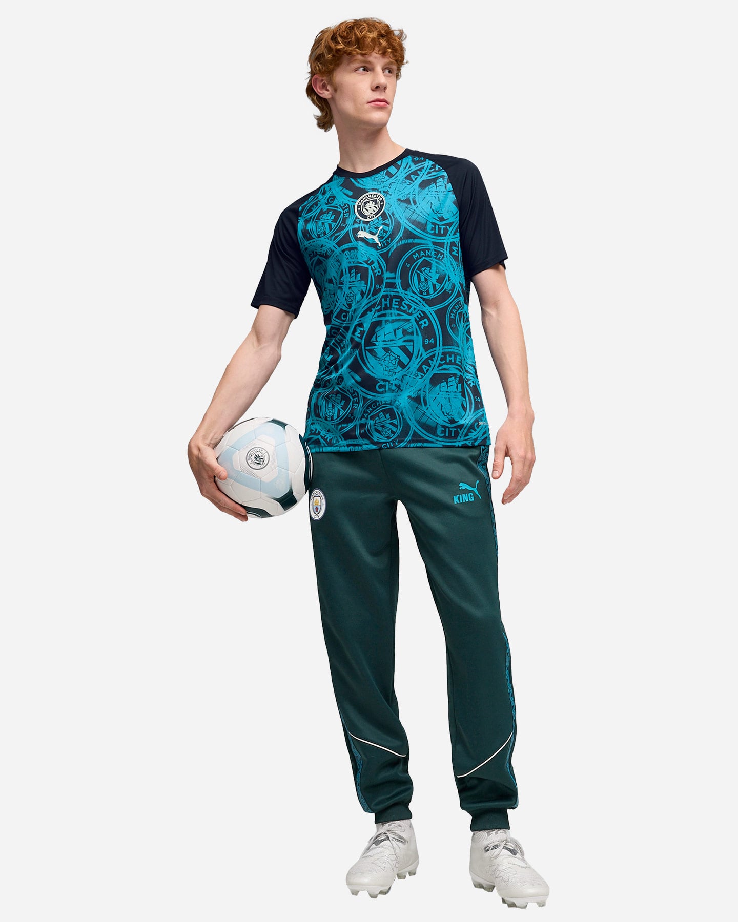 Abbigliamento calcio ufficiale PUMA PREMATCH MANCHESTER CITY 26 M - Color mix - 2 | Cisalfa Sport