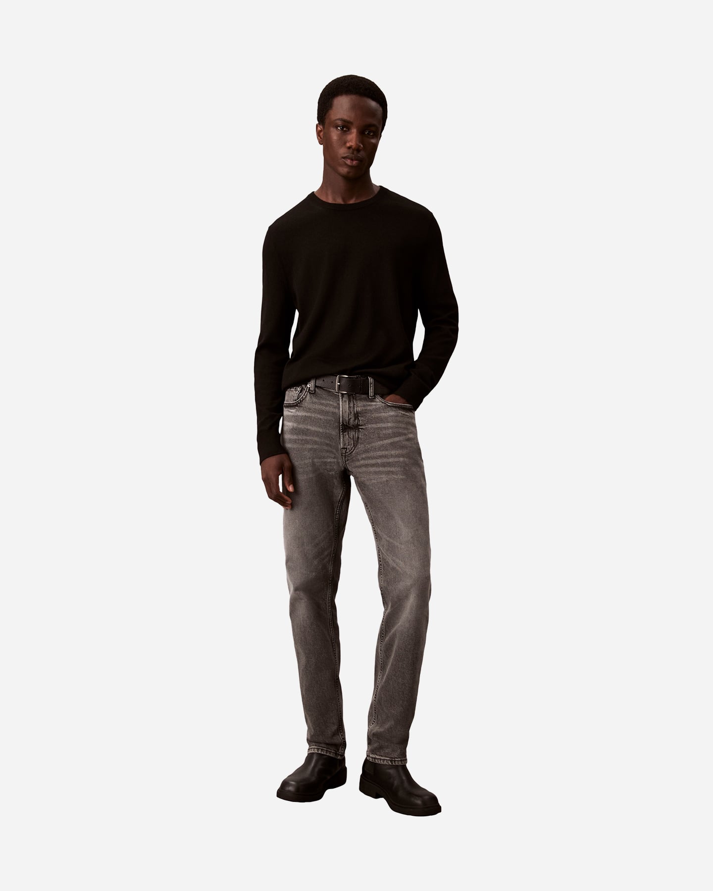 Jeans CALVIN KLEIN JEANS SLIM STRAIGHT L32 M - Grigio - 2 | Cisalfa Sport