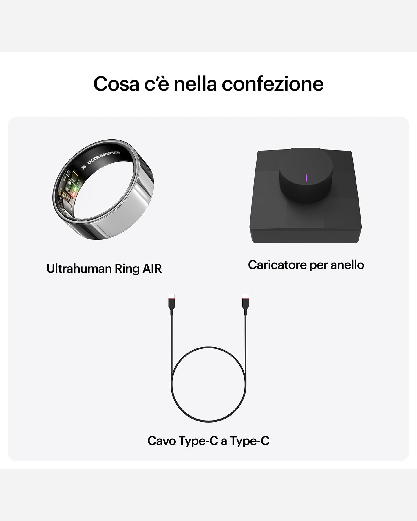 Fitness tracker ULTRAHUMAN AIR  - Argento - 5 | Cisalfa Sport