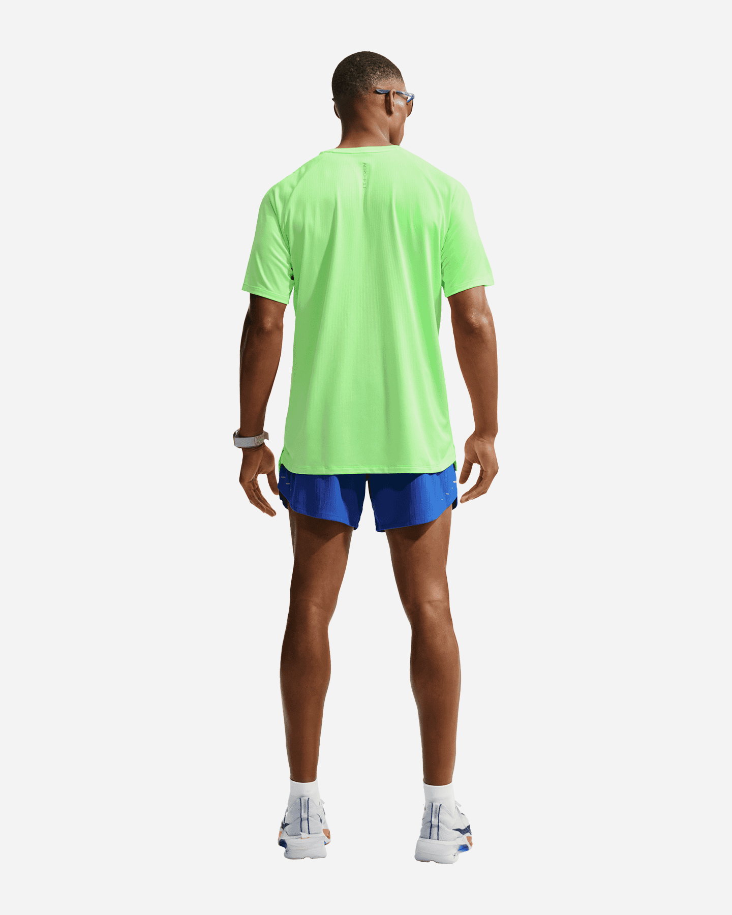 T-shirt running NIKE STRIDE M - Verde - 2 | Cisalfa Sport