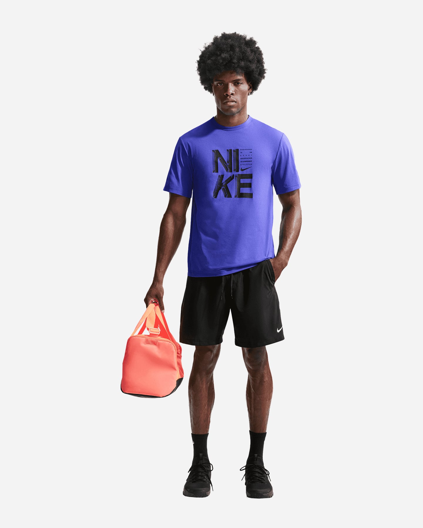 Pantalone training NIKE DRI FIT GRAPHIC 7IN M - Nero - 1 | Cisalfa Sport