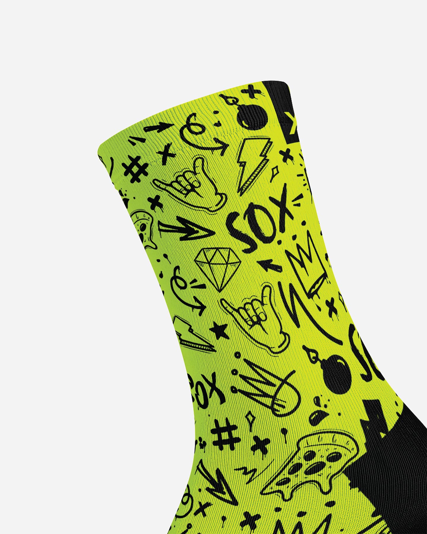 Calze ciclismo SOX FLUO DOODLE  - Color mix - 1 | Cisalfa Sport
