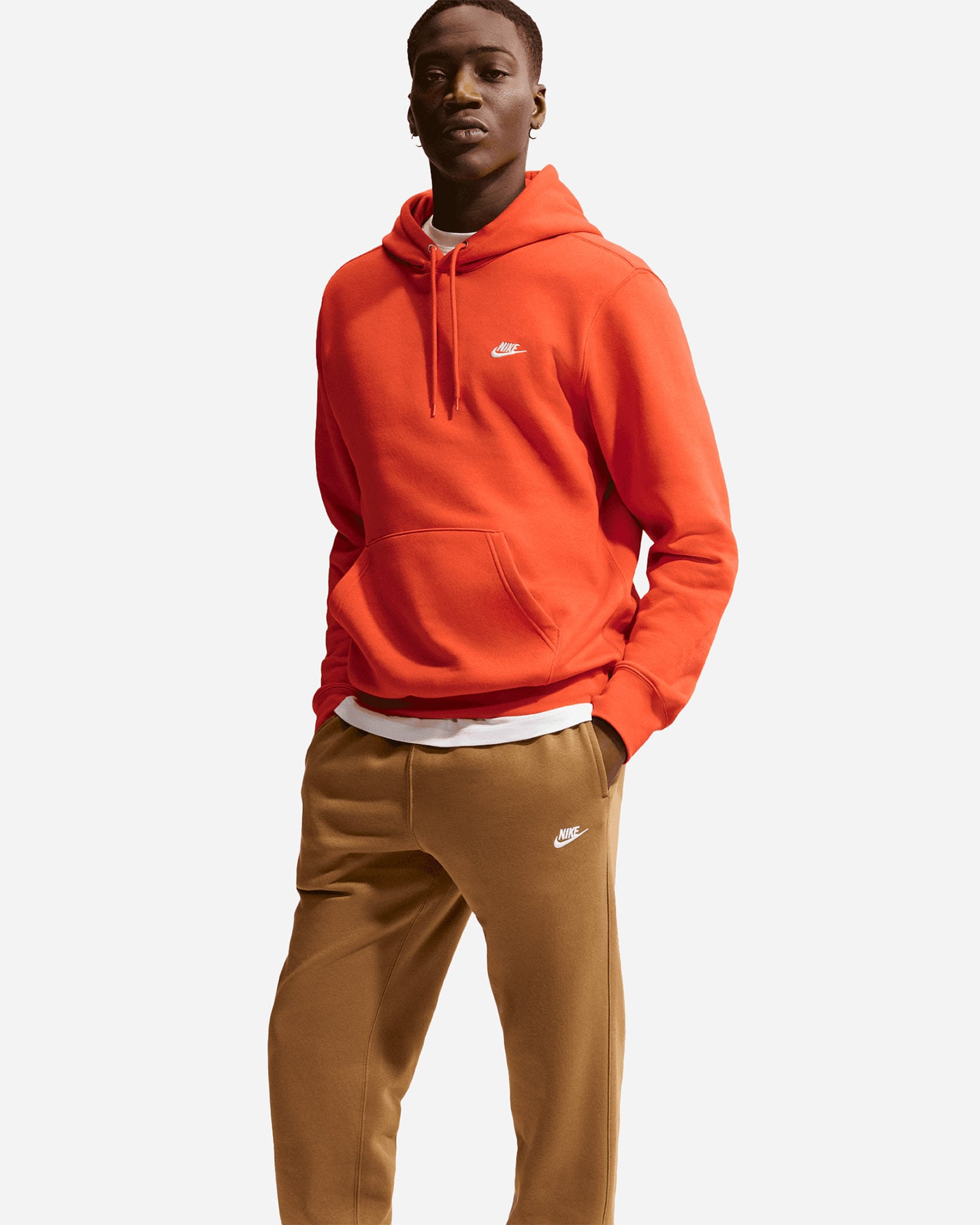 Pantalone NIKE CLUB M - Marrone - 5 | Cisalfa Sport