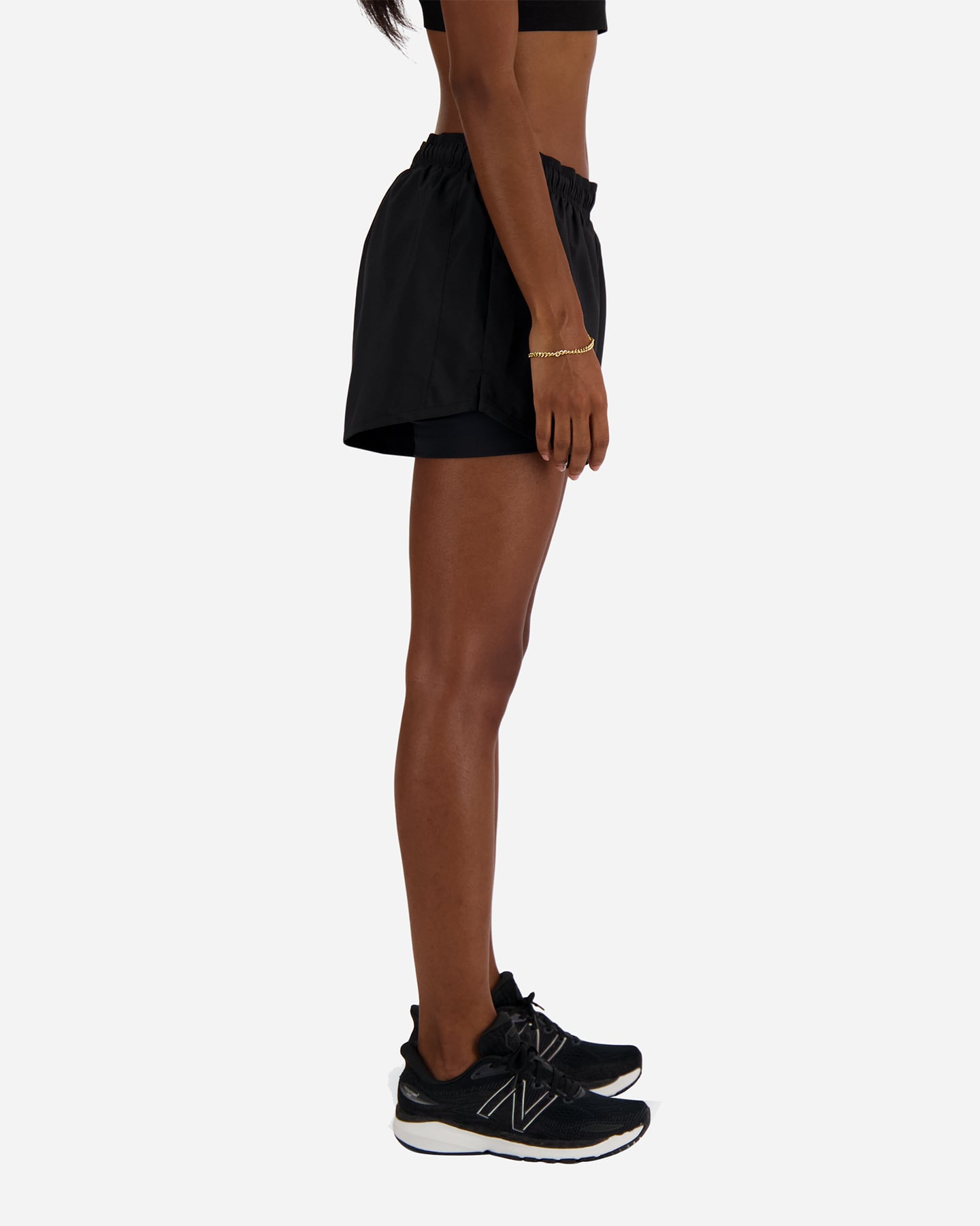 Short running NEW BALANCE SPORT ESSENTIAL 2IN1 W - Nero - 1 | Cisalfa Sport