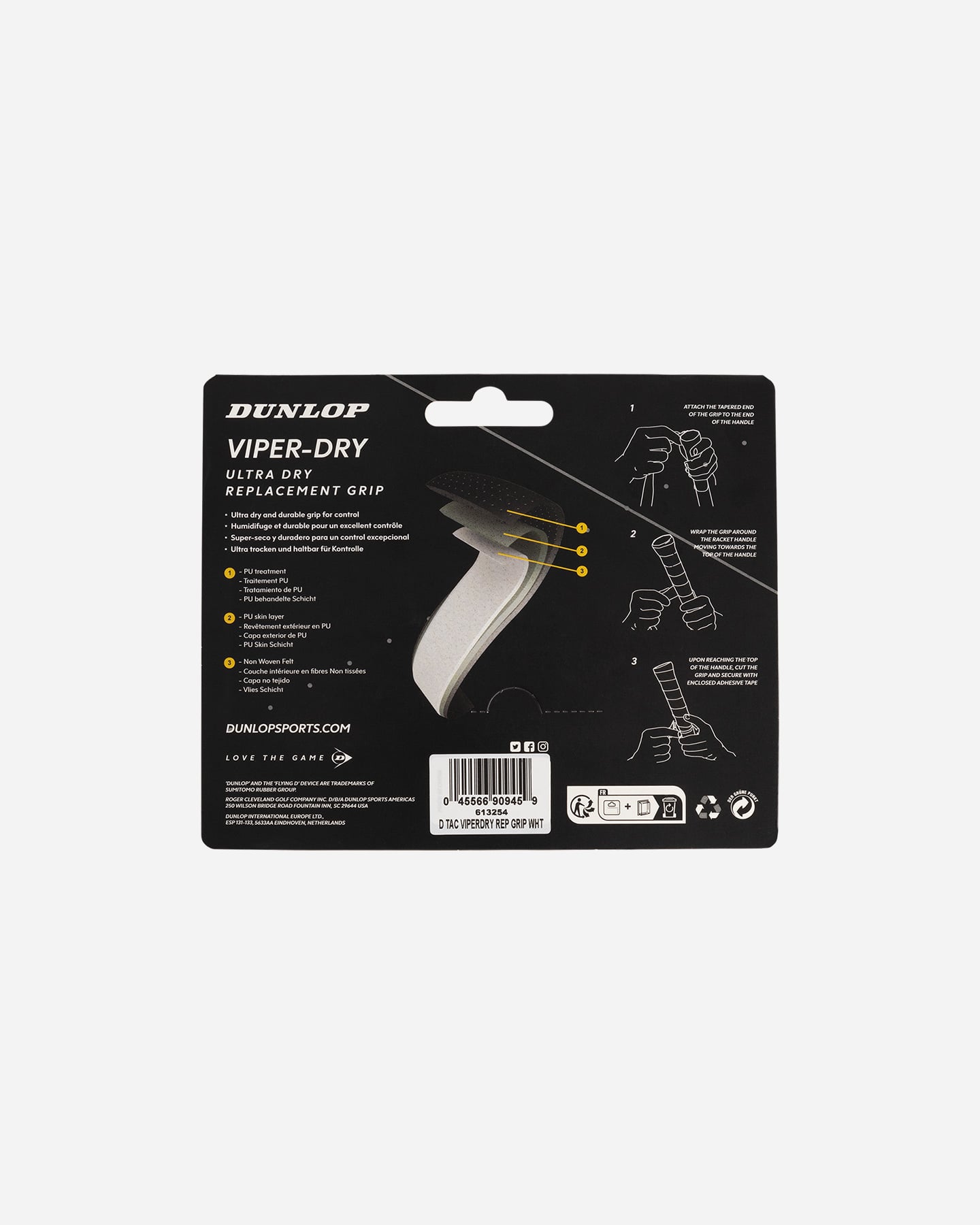 Grip tennis DUNLOP GRIP  - Bianco - 1 | Cisalfa Sport