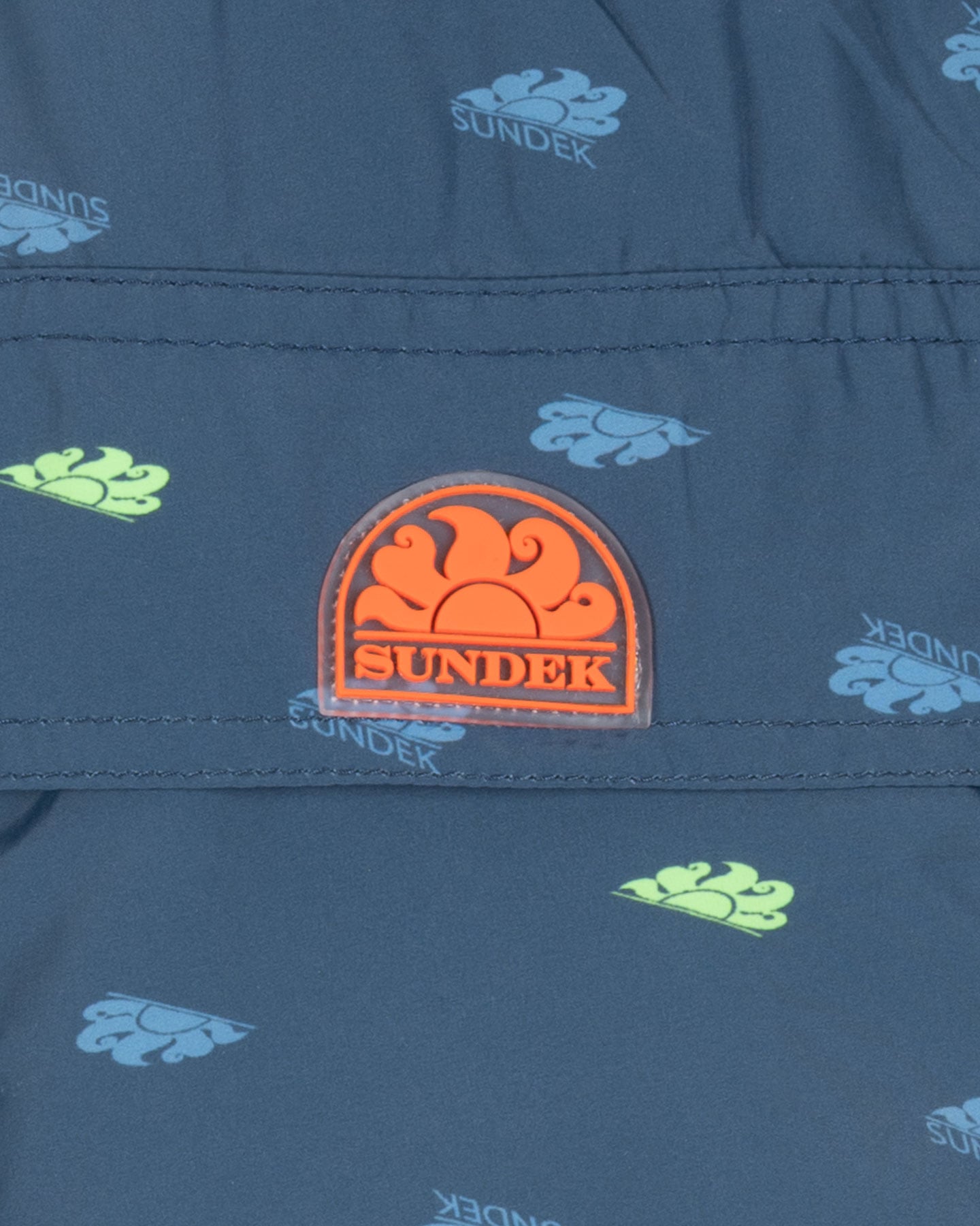 Boxer mare SUNDEK ALLOVER LOGO 14" M - Blu - 2 | Cisalfa Sport