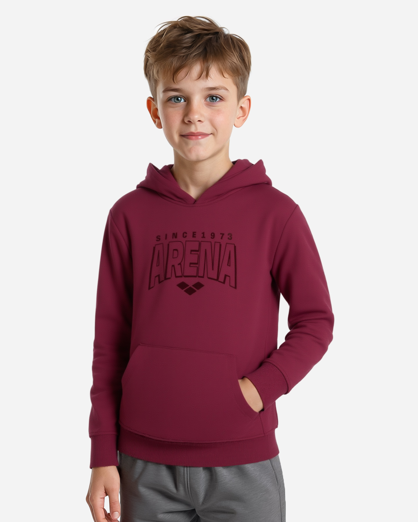 Felpa ARENA ATHLETIC ESSENTIAL JR - Rosso - 2 | Cisalfa Sport