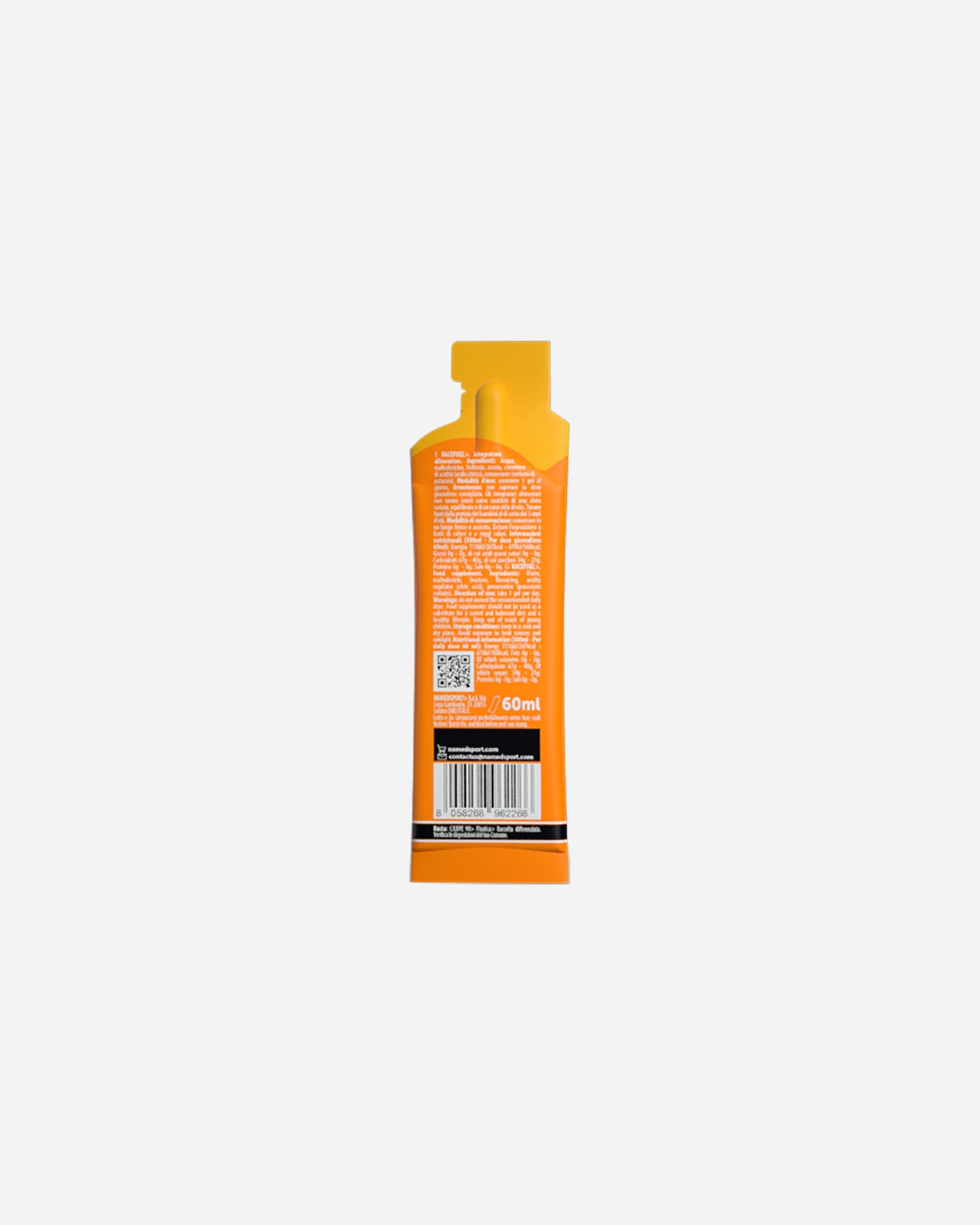Gel energetico NAMED SPORT RACE FUEL GEL ORANGE 60ML  - Arancione - 3 | Cisalfa Sport