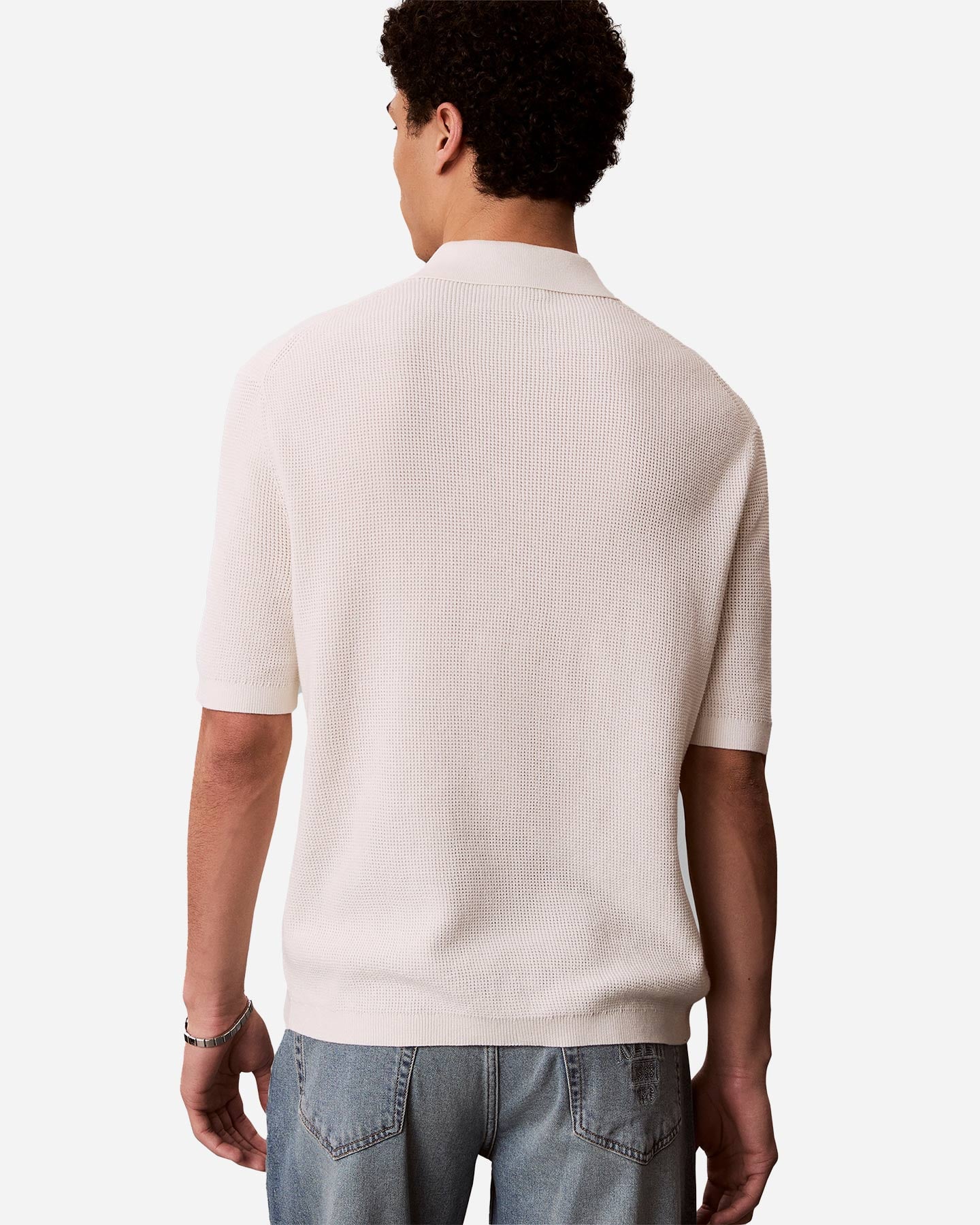 Polo CALVIN KLEIN JEANS WAFFLE BADGE M - 4 | Cisalfa Sport