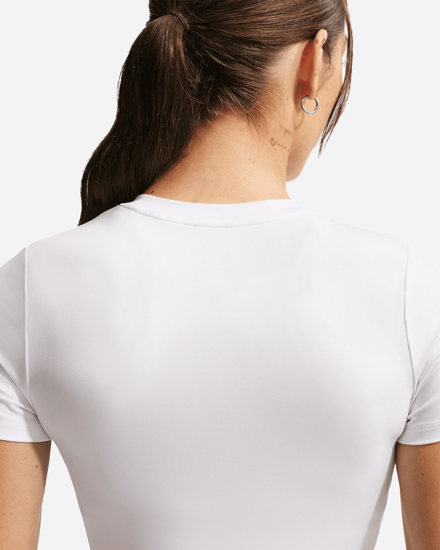 T-shirt training NIKE ONE FIT W - Bianco - 4 | Cisalfa Sport