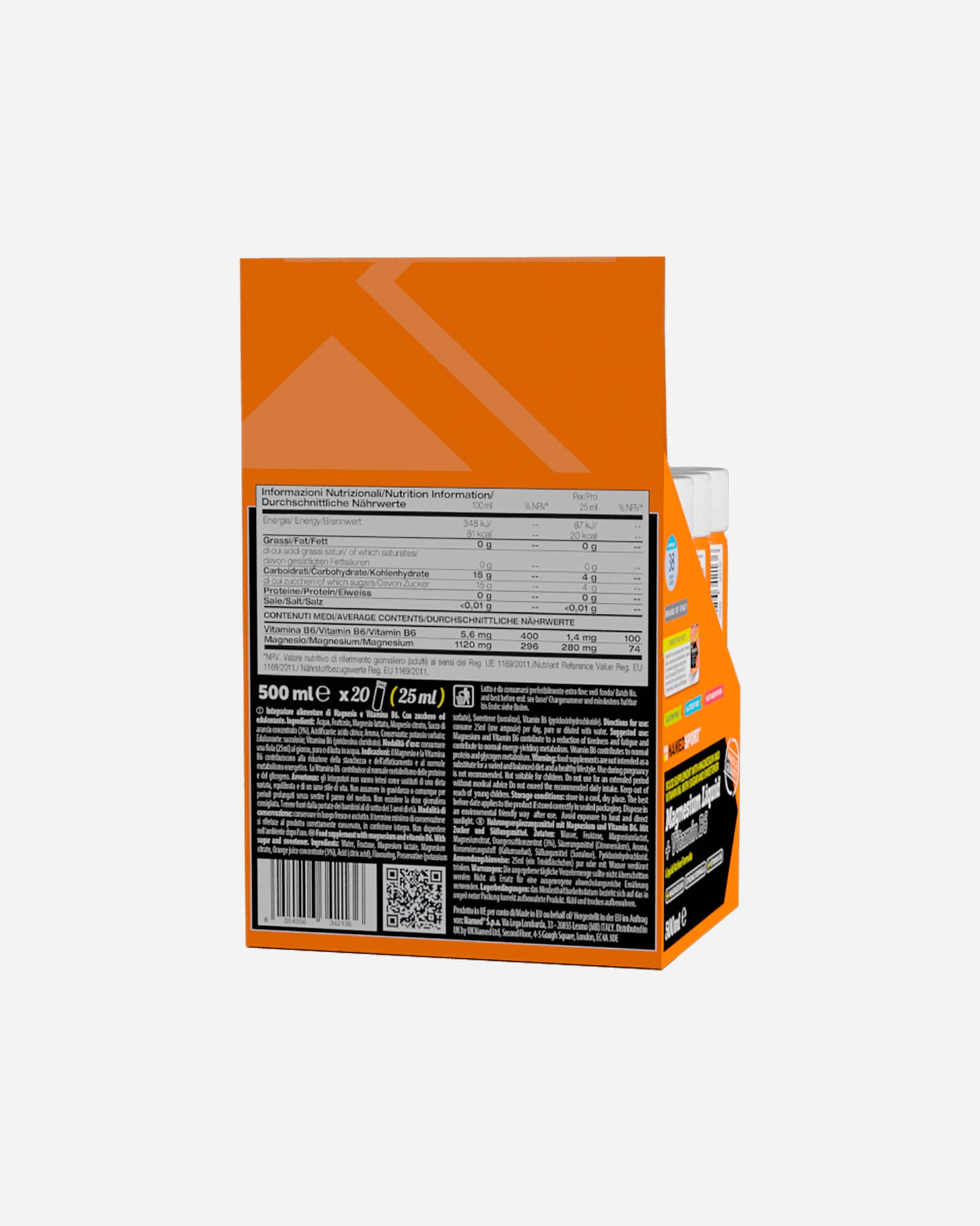 Integratore vitamine NAMED SPORT MAGNESIO LIQUIDO+VITAMINA B6 25ML - Color mix - 2 | Cisalfa Sport