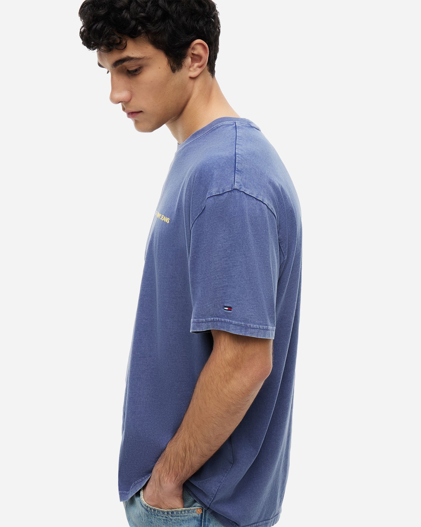 T-shirt TOMMY HILFIGER LOGO REPEAT M - Azzurro - 4 | Cisalfa Sport