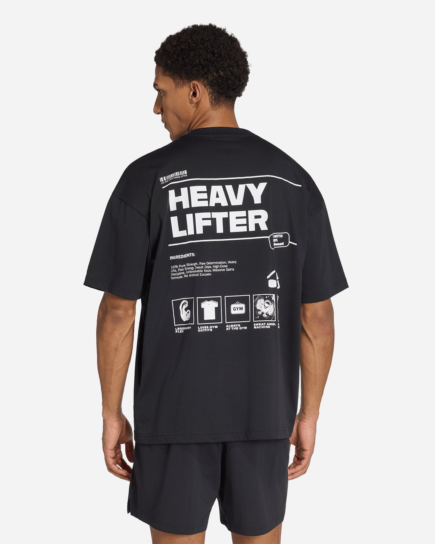T-shirt training ADIDAS FUN TRAINING GRAPHIC M - Nero - 3 | Cisalfa Sport