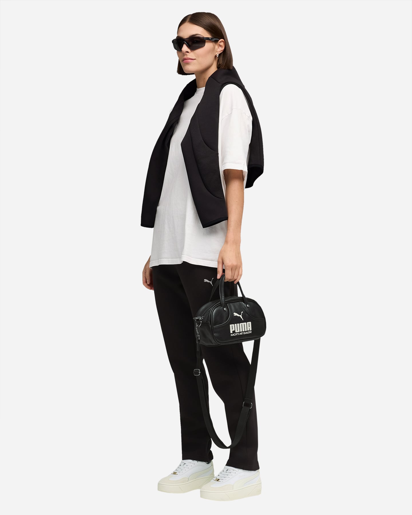 Pantalone PUMA EVOSTRIPE W - Nero - 4 | Cisalfa Sport