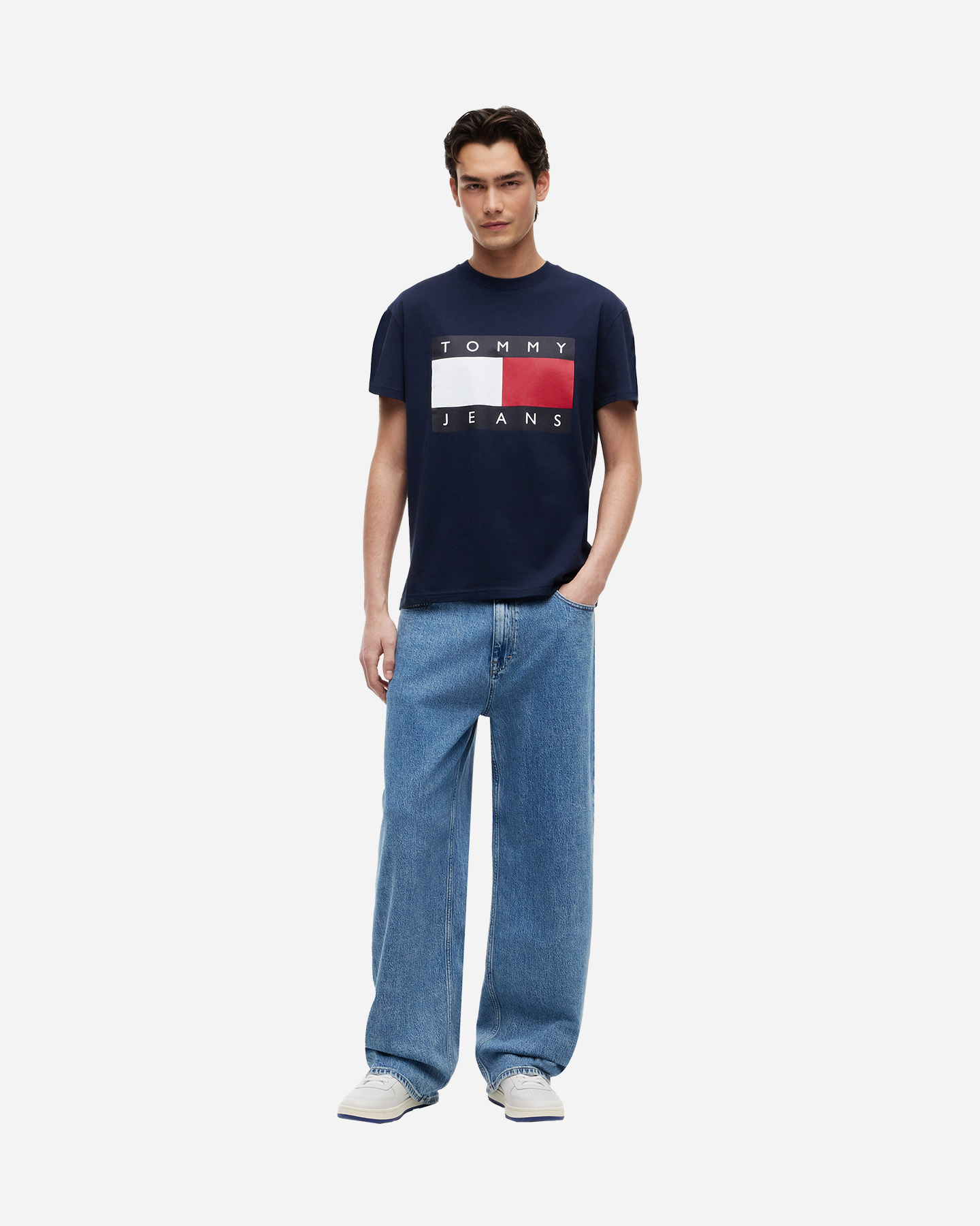 T-shirt TOMMY HILFIGER BIG FLAG CHEST M - Blu - 2 | Cisalfa Sport