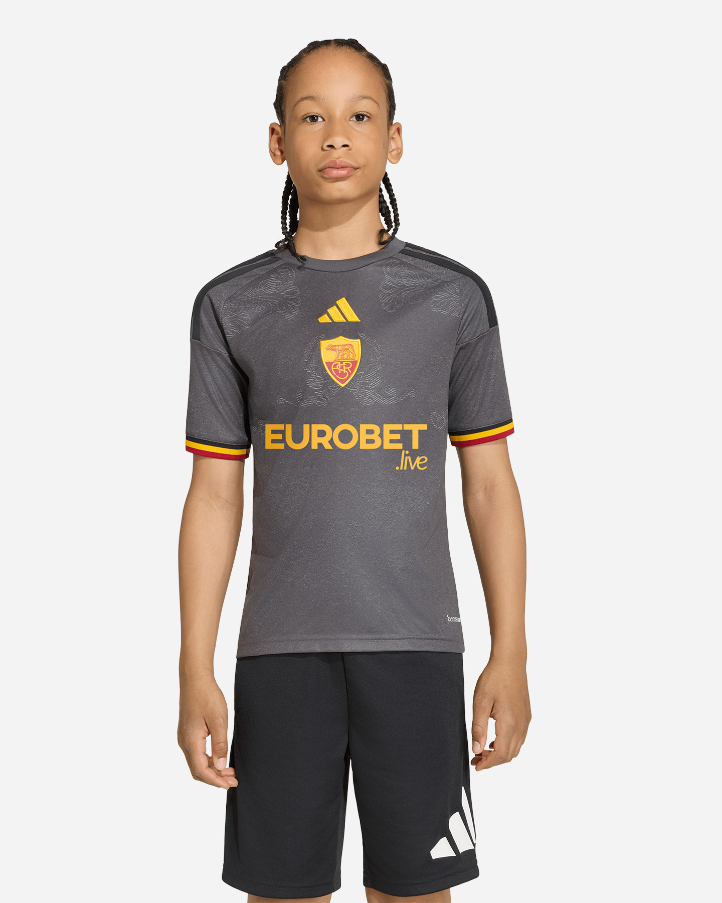 Maglia calcio ufficiale ADIDAS AS ROMA 3RD 26-27 JR - Color mix - 2 | Cisalfa Sport