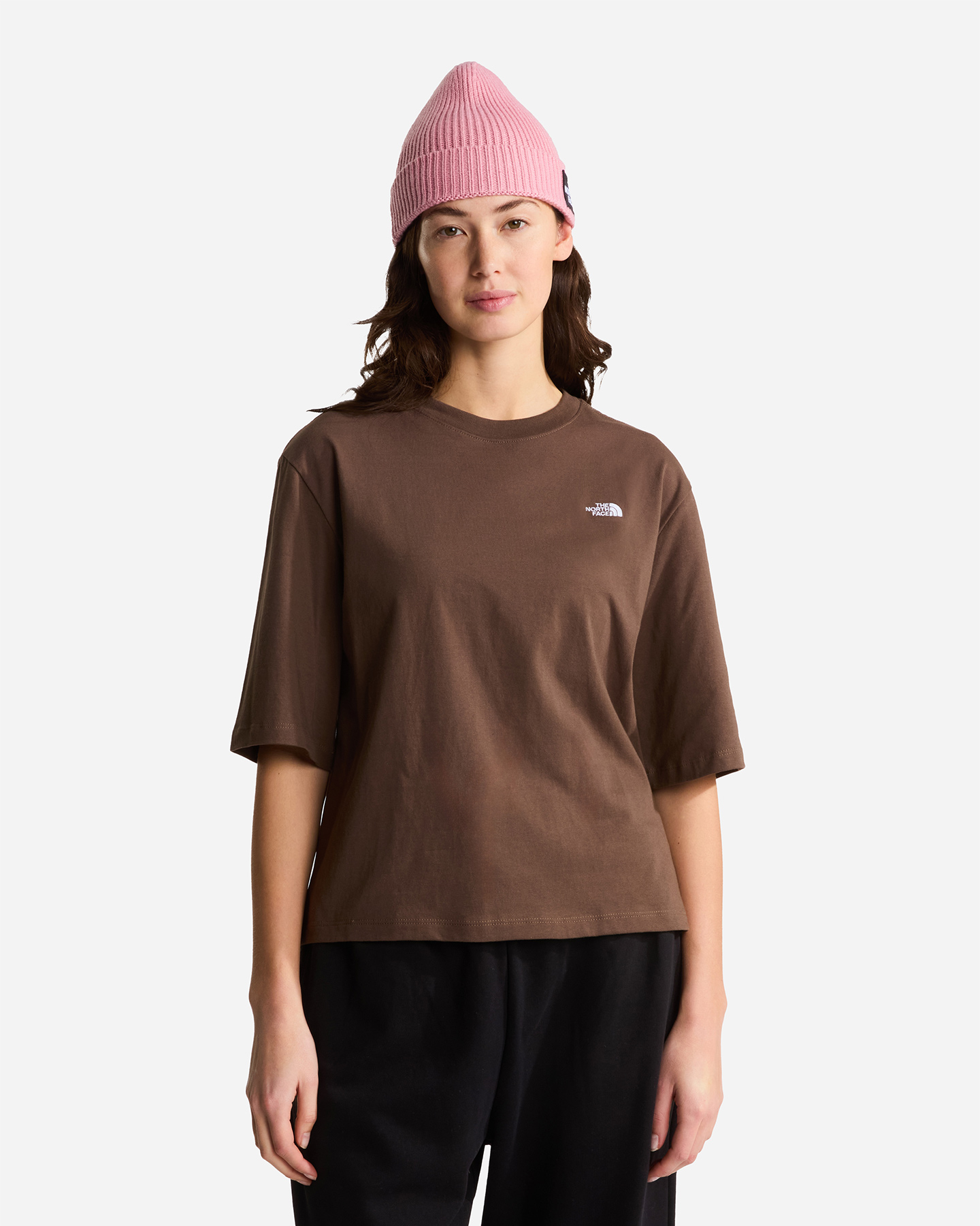 T-shirt THE NORTH FACE ESSENTIAL SIMPLE DOME W - Marrone - 2 | Cisalfa Sport