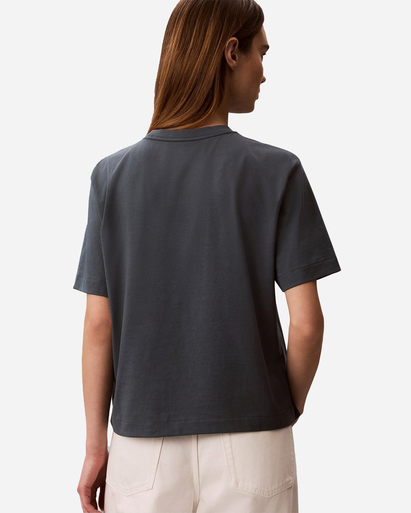 T-shirt CALVIN KLEIN JEANS MONOLOGO W - Antracite - 3 | Cisalfa Sport