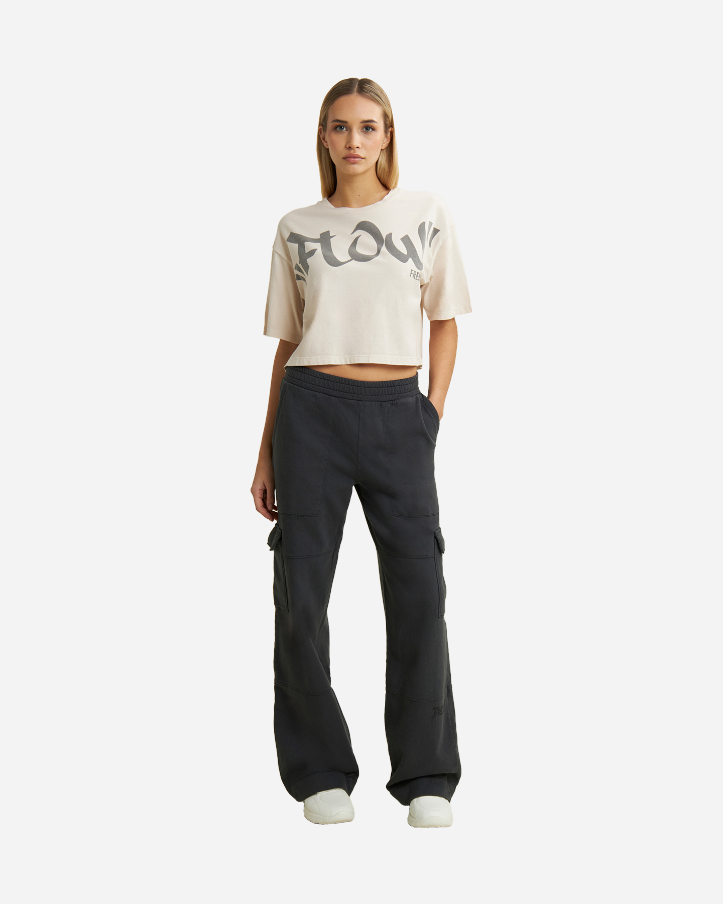 T-shirt FREDDY CROP BIG LOGO W - Bianco - 2 | Cisalfa Sport