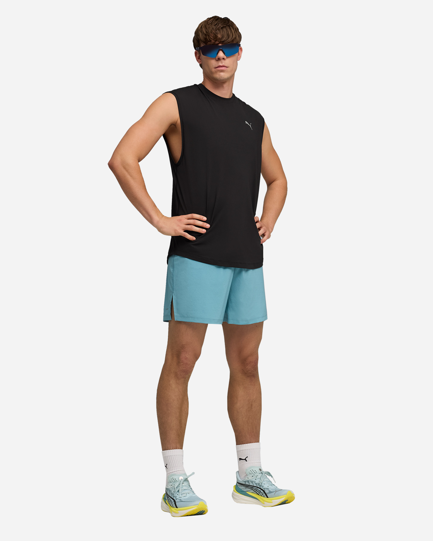 Short running PUMA DREAMRUN 5'' M - Verde - 4 | Cisalfa Sport