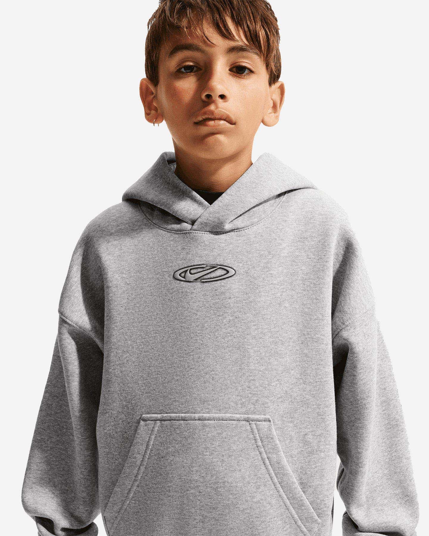 Felpa NIKE BACK PRINT JR - Grigio - 3 | Cisalfa Sport