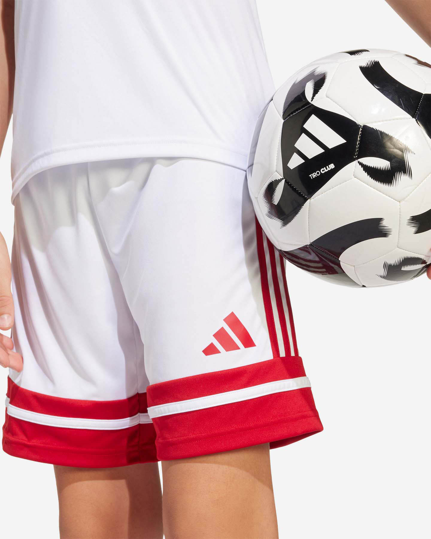Pantaloncini calcio ADIDAS SQUADRA 25 JR - Bianco - 3 | Cisalfa Sport