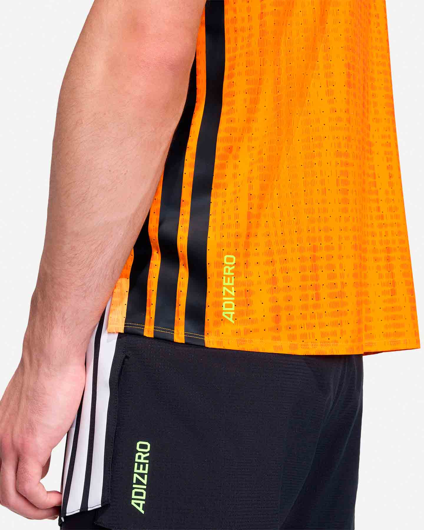 Canotta running ADIDAS ADIZERO M - Arancione - 4 | Cisalfa Sport
