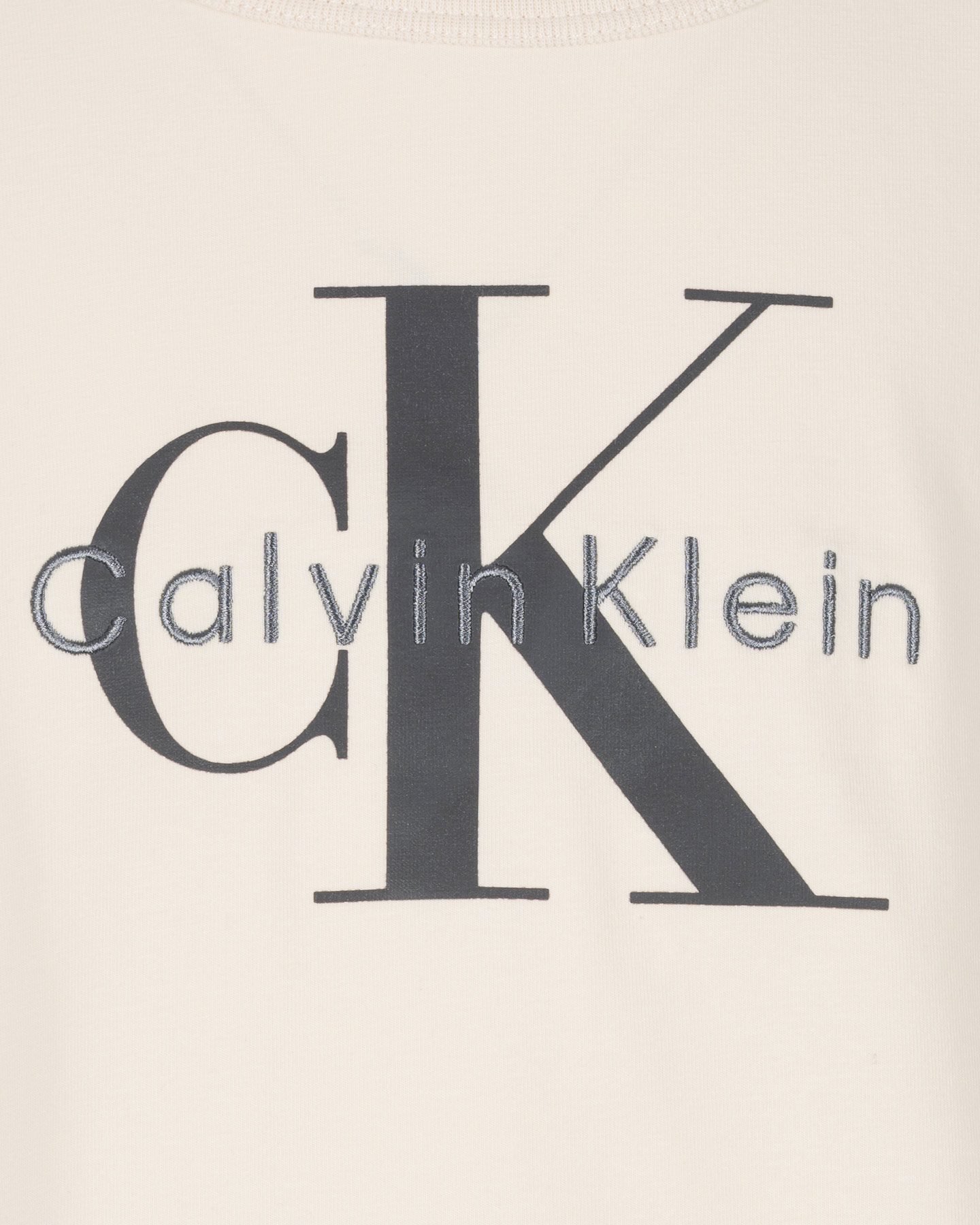 T-shirt CALVIN KLEIN JEANS MONOLOGO JR - Beige - 2 | Cisalfa Sport