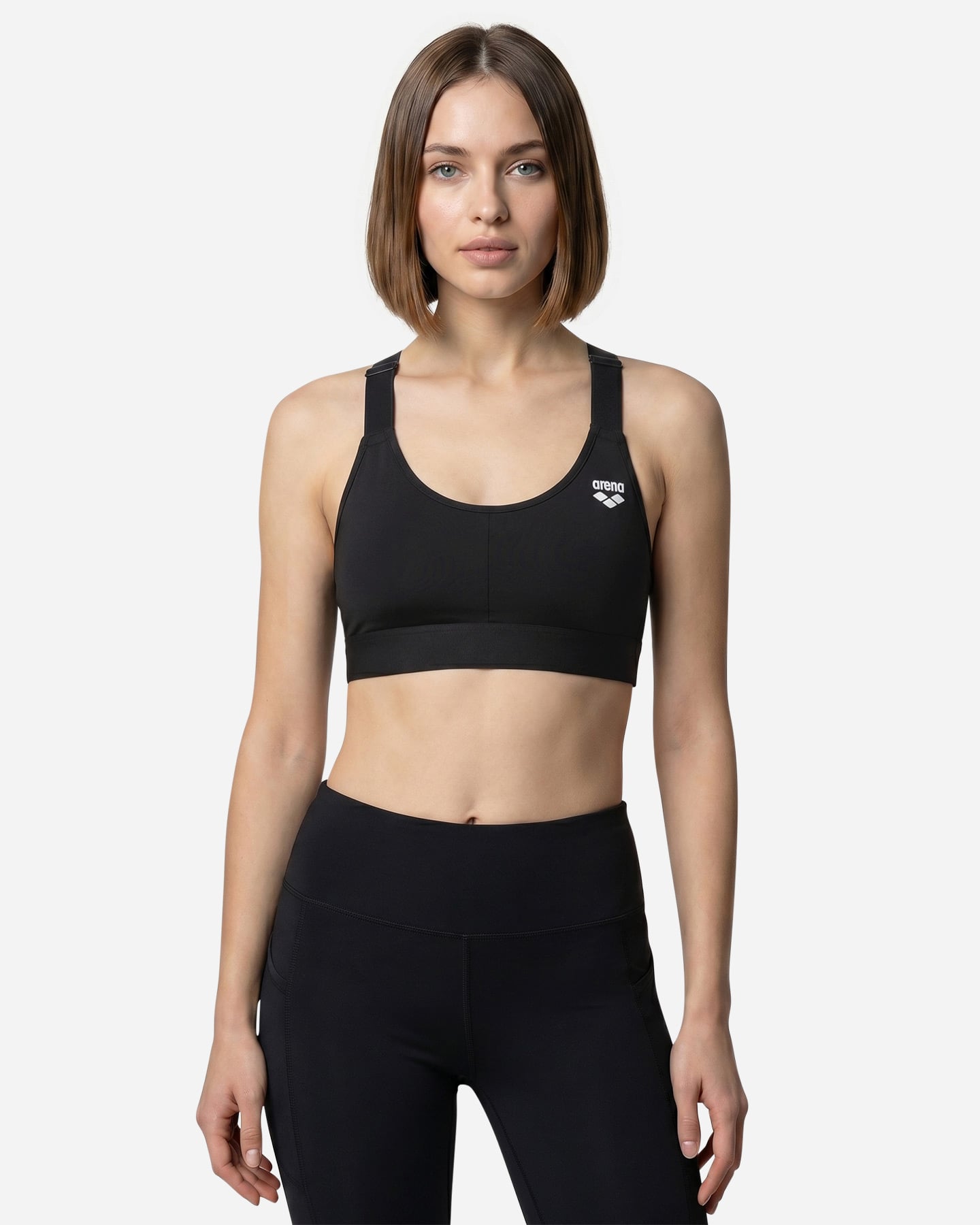 Bra training ARENA SPALLINE REGULAR W - Nero - 2 | Cisalfa Sport