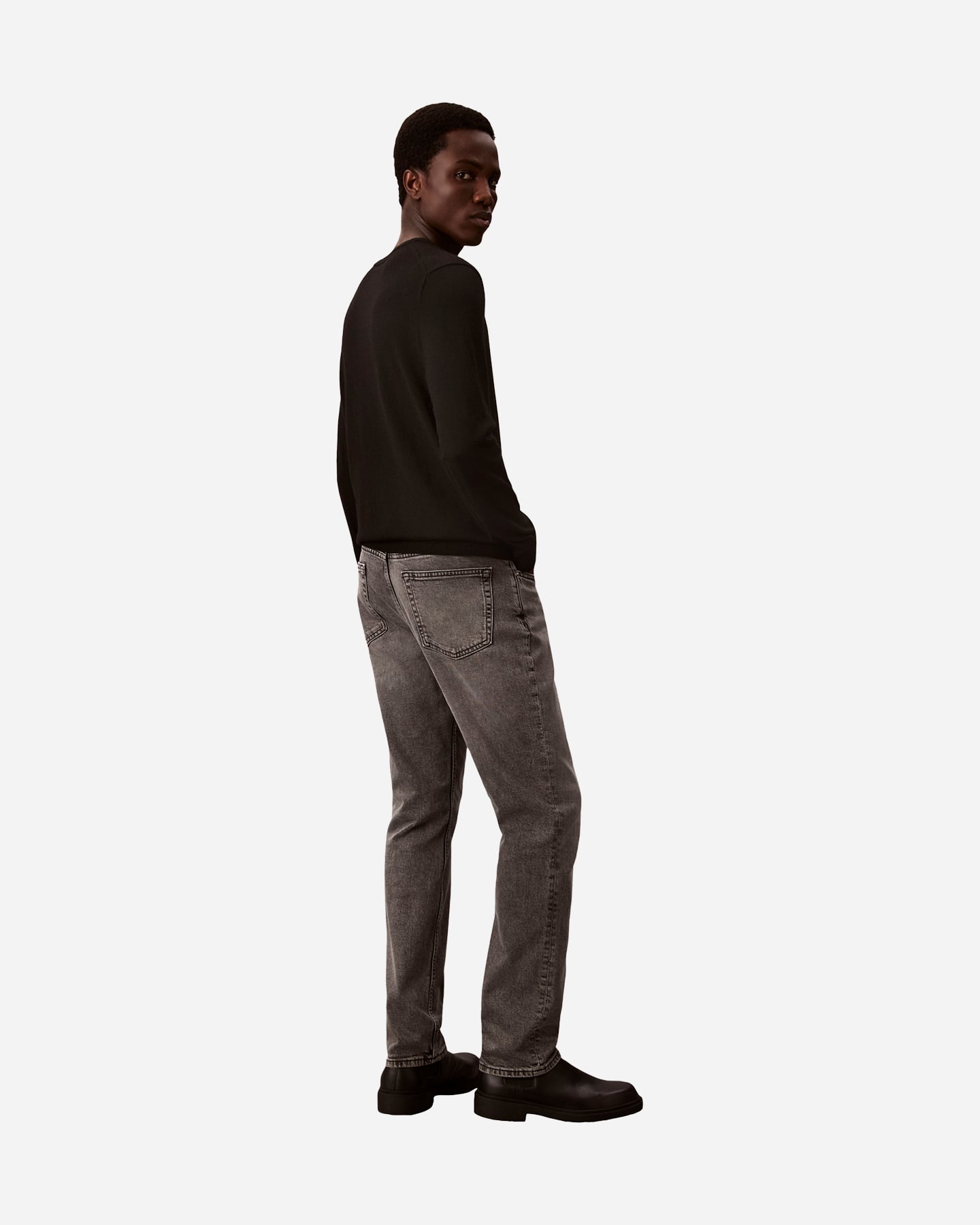 Jeans CALVIN KLEIN JEANS SLIM STRAIGHT L32 M - Grigio - 3 | Cisalfa Sport