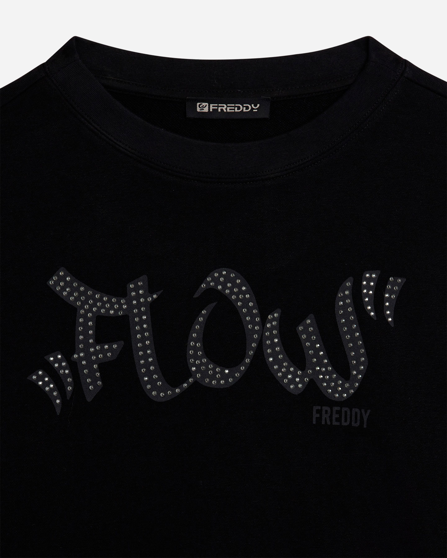 Felpa FREDDY ROUND LOGO BORCHIE W - Nero - 4 | Cisalfa Sport